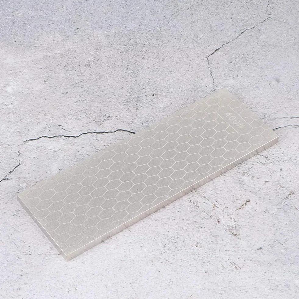 SIXRUN 400 Kamień do Ostrzenia o Ziarnistości 1000 Diamentowa Osełka Dwustronna Ostrzałka do Noży 205x70x8mm Narzędzi Kuchennych Dłuta Obróbki Drewna Honowanie i Konserwacja