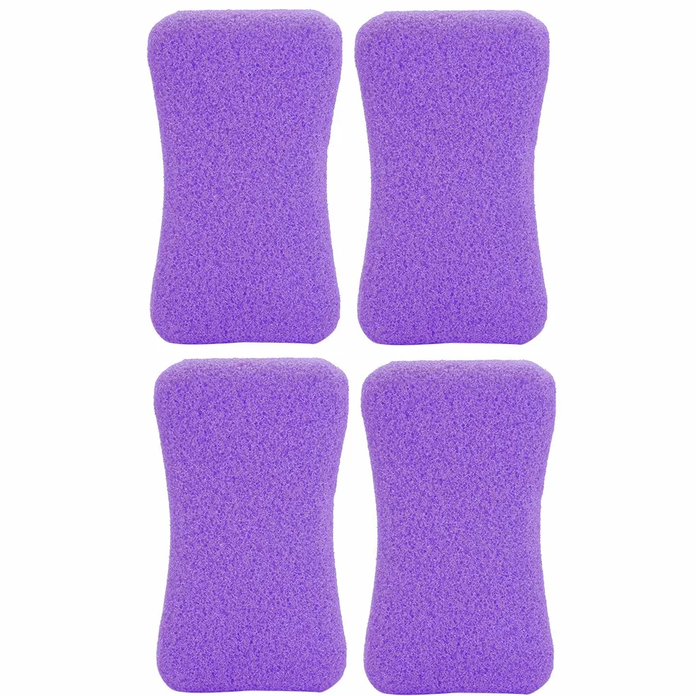 Pumeks do stóp 4 sztuki Peeling z kamienia kalusa Usuwanie twardej skóry Pedicure Scrubber fioletowy