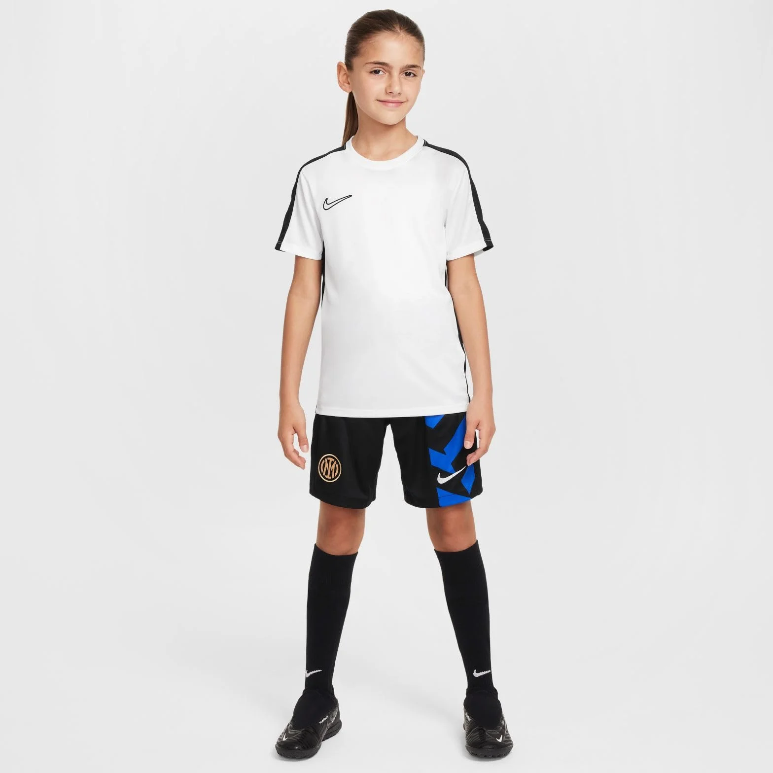 Nike Szorty Inter Milan Inter Youths NK DF Short Stad HM, Black/Lyon Blue/White, FN9188-010, XL