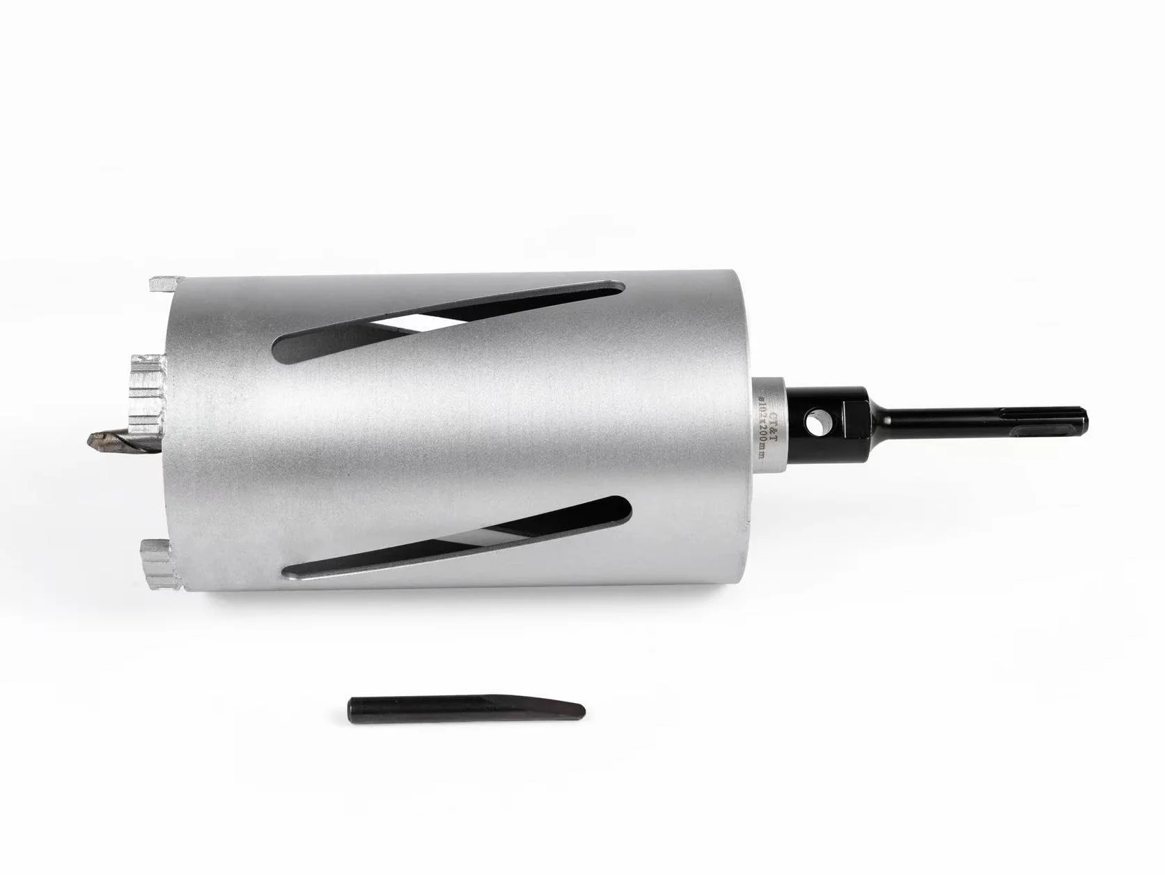 SDS PLUS diamentowa koronka wiertnicza DM 32-150 mm L 200 mm koronka wiertnicza rdzeniowa M22 z gwintem szpiczastym do młotowiertarki (DM 82 mm L 200 mm)
