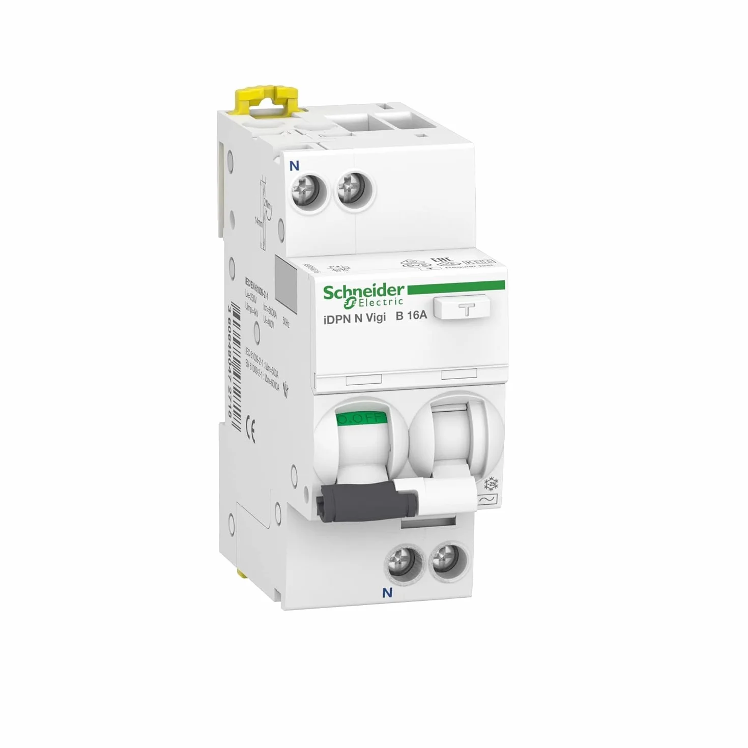 Schneider pbt-dit 51 24 A9D56616 przełącznik FI/LS iDPN Vigi 1P+N, 16A, B-Char, 30mA, typ A, 6kA