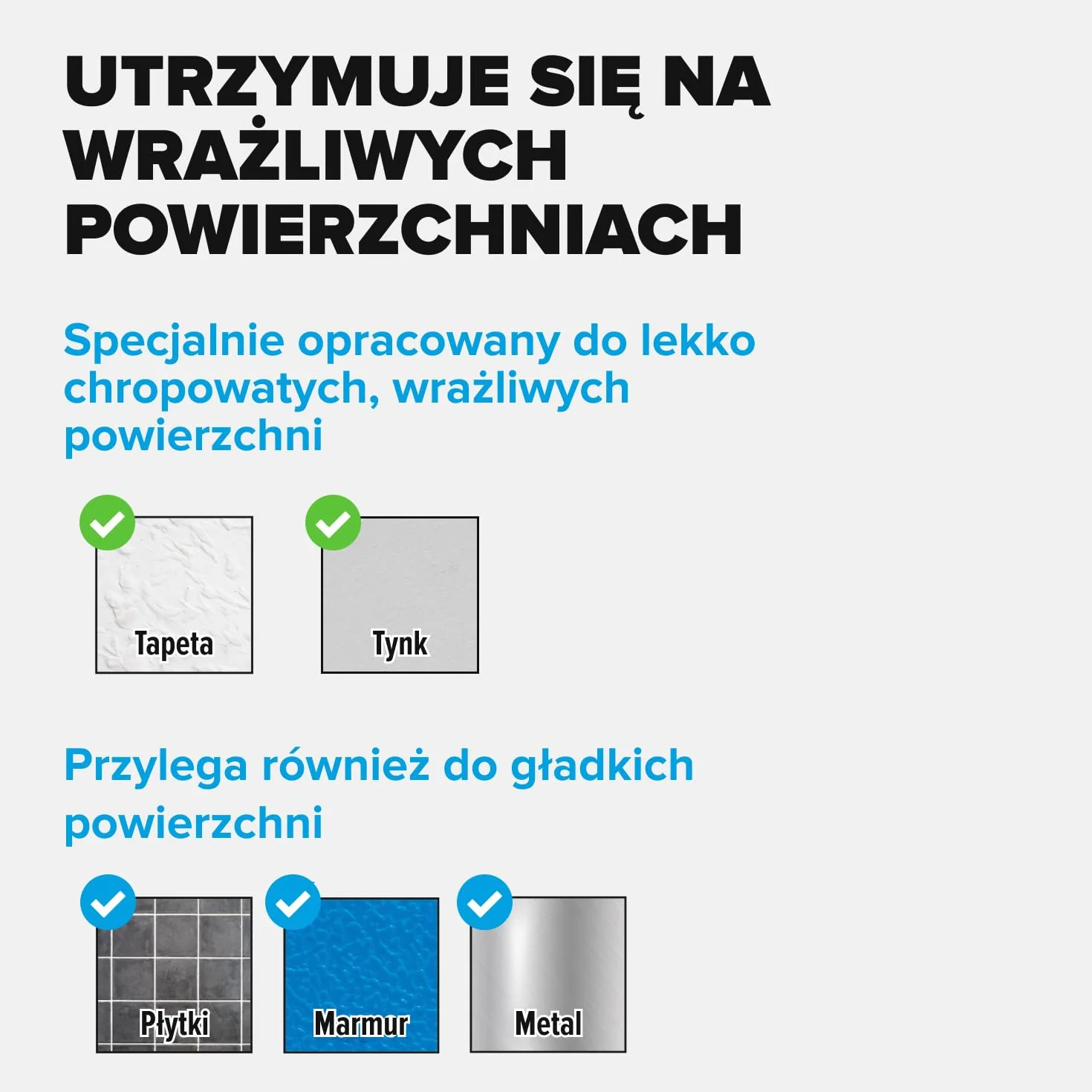 tesa Powerstrips CLICK samoprzylepne paski do mocowania i odczepiania ramek na zdjęcia i dekoracji ścian bez wiercenia, paski samoprzylepne z systemem zatrzaskowym ON i OFF, małe, 4 x 2 sztuki