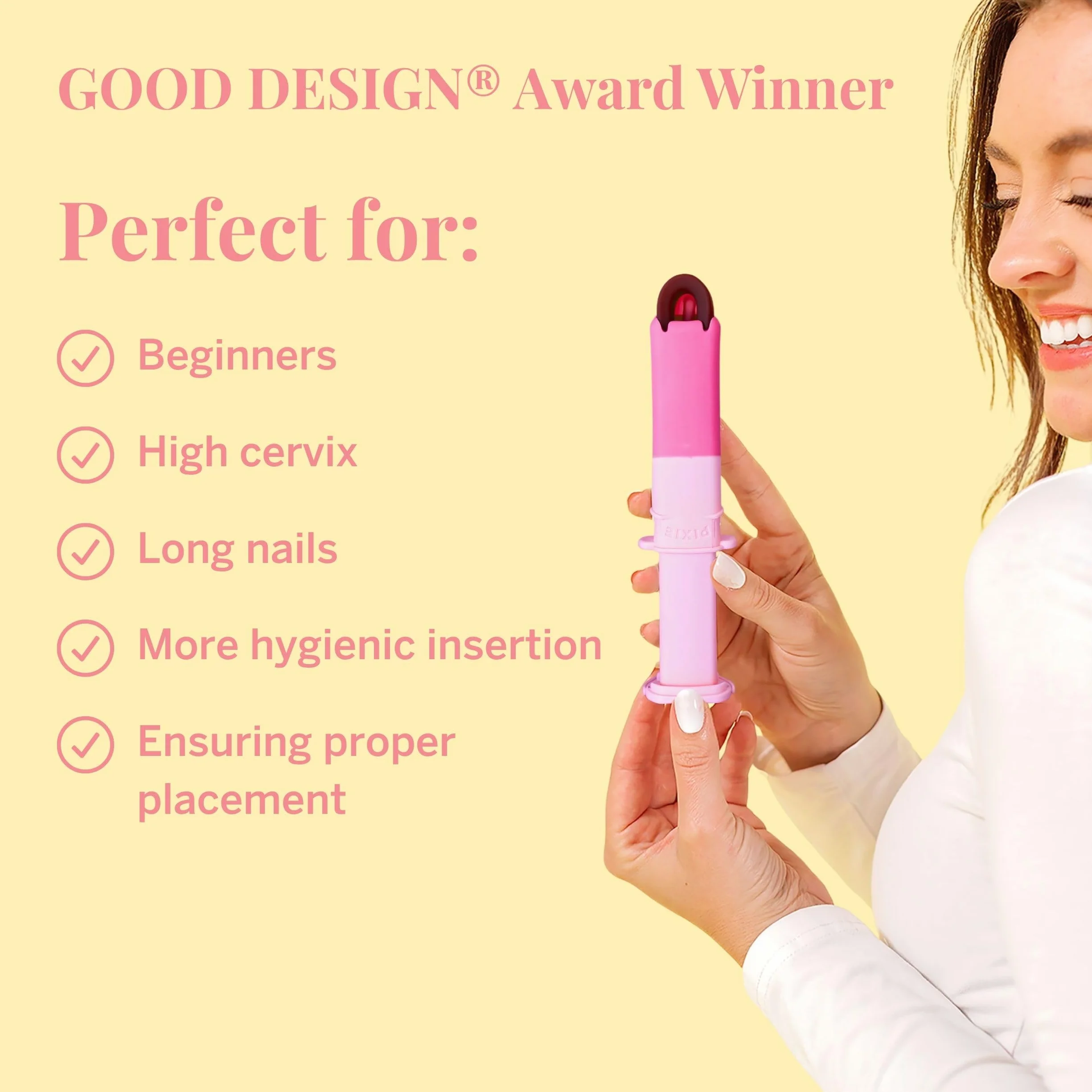 Pixie Menstrual Disc Applicator – ułatwia wkładanie – TPE do samodzielnego sterylizatora