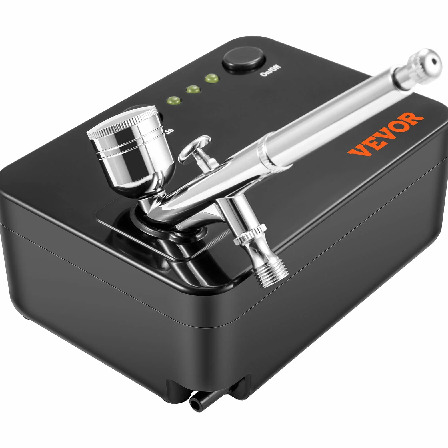 VEVOR Dual Action Airbrush zestaw z pistoletem do lakierowania, 30 psi ± 15%, kompresor powietrza 220 V, zestaw do makijażu, manicure, tatuażu, projektowania malowania, rzemiosła artystycznego