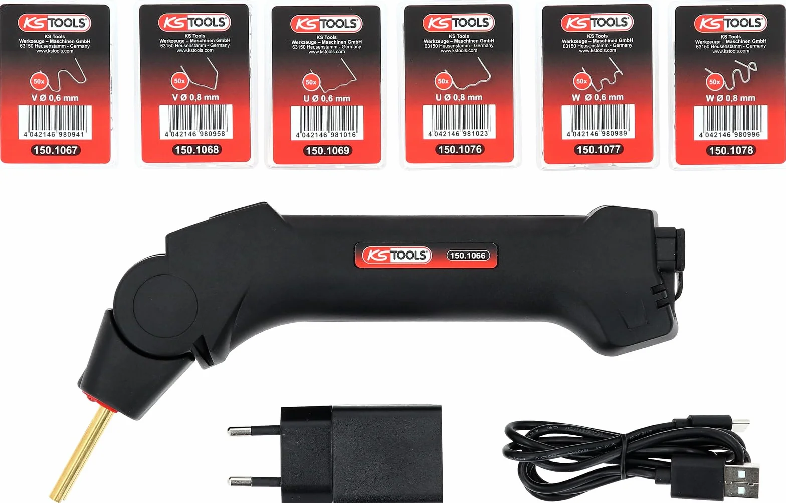 KS Tools 150.1065 zestaw naprawczy do tworzyw sztucznych, 303-częściowy