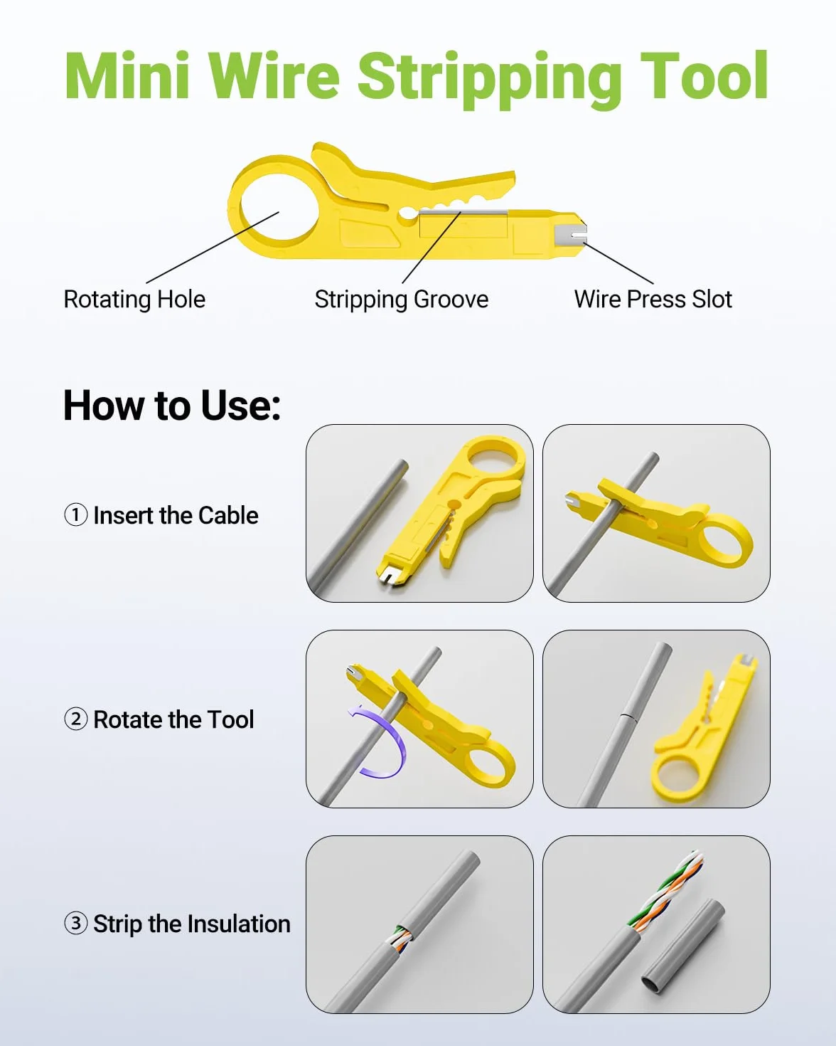 Narzędzie do dziurkowania, narzędzie Ethernet Punchdown Krone do gniazda RJ45 Cat5/Cat6/Ca6A kabel telefoniczny RJ11 profesjonalne narzędzia do wkładania zacisków z hakiem do ściągania izolacji