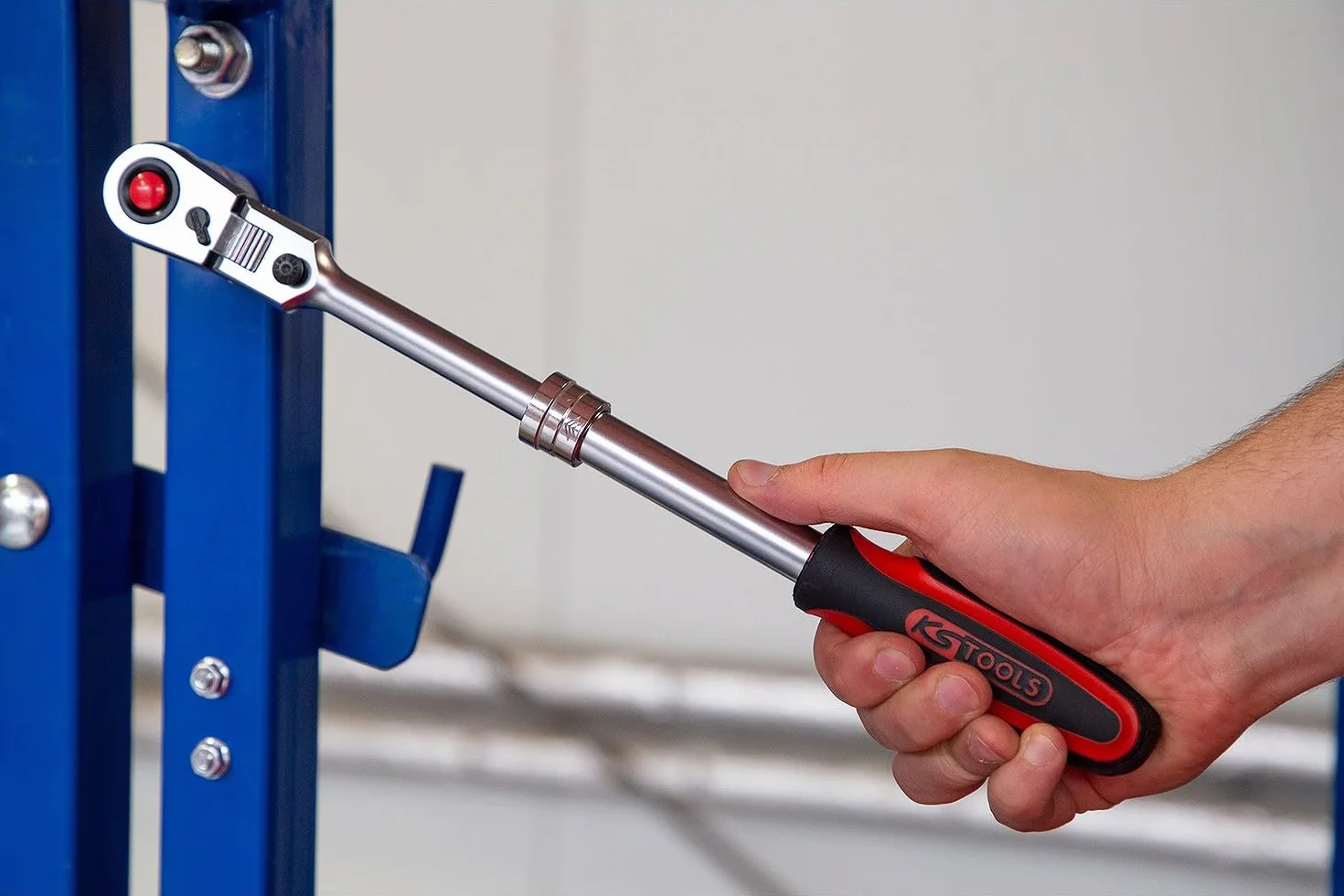 KS Tools 914.1220 CHROMEplusTeleskopowe pokretlo przelaczalne 72 zab, 1/2"