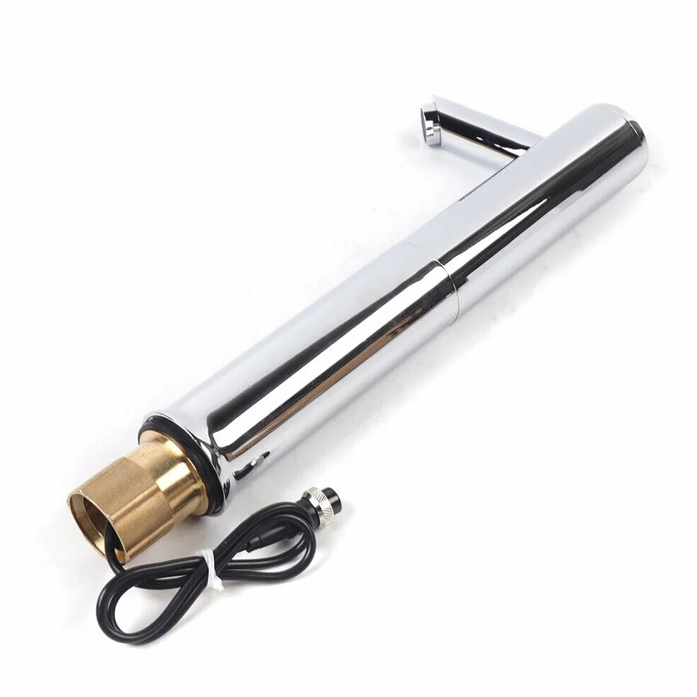 Bateria z czujnikiem podczerwieni, automatyczna bateria umywalkowa, mieszakowa, bezdotykowa, do łazienki, toalety, kuchni, hotelu (32 cm)