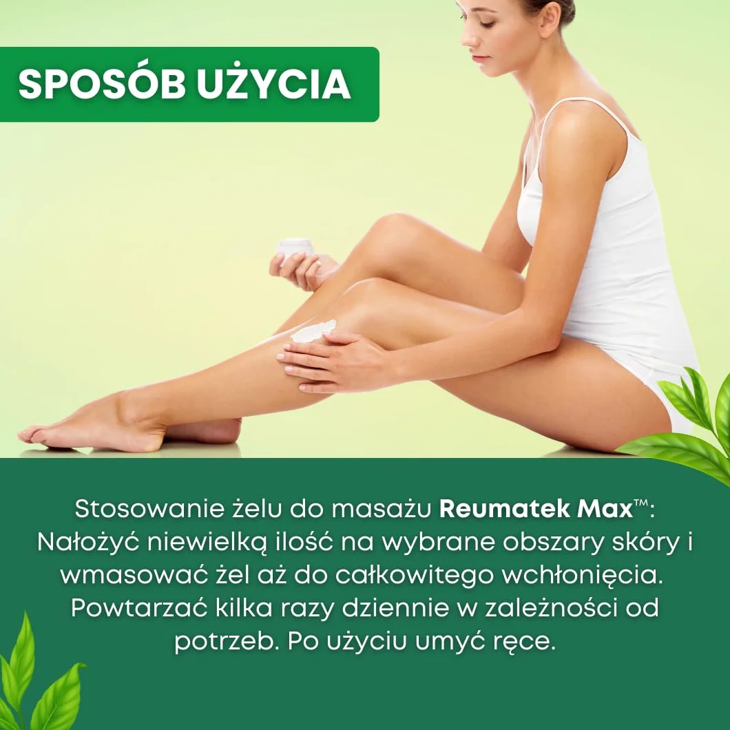 BotanicHELP - Reumatek MAX Żel do Masażu Mięśni Stawów Żel Zywokost Masc Czarci Pazur Żel Chłodzący Czosnek Niedźwiedzi Rozmaryn Arnika Gojnik Mentol Aloes 200ml
