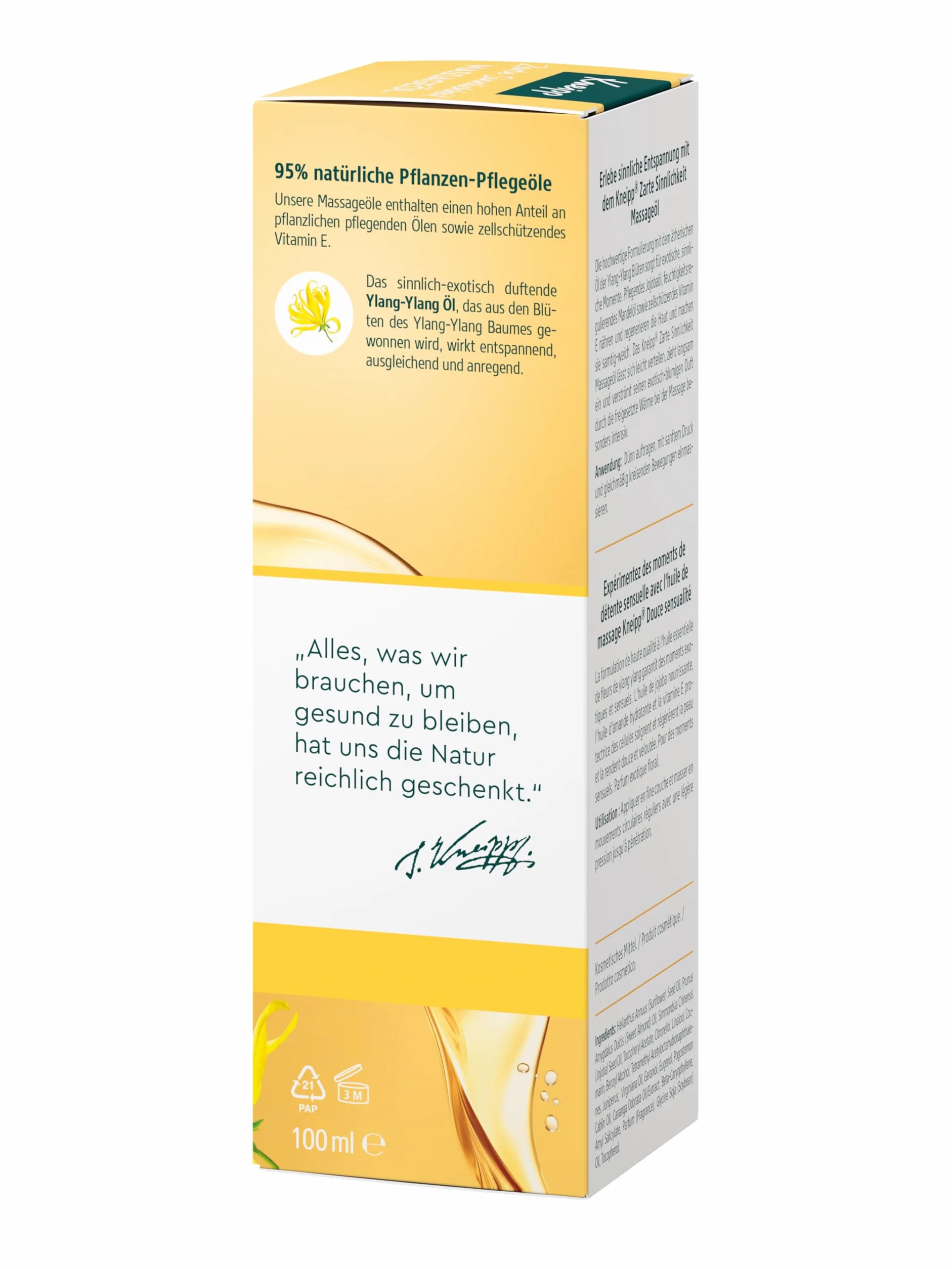 Kneipp Olejek do masażu Ylang Ylang i olejek jojoba 100 ml