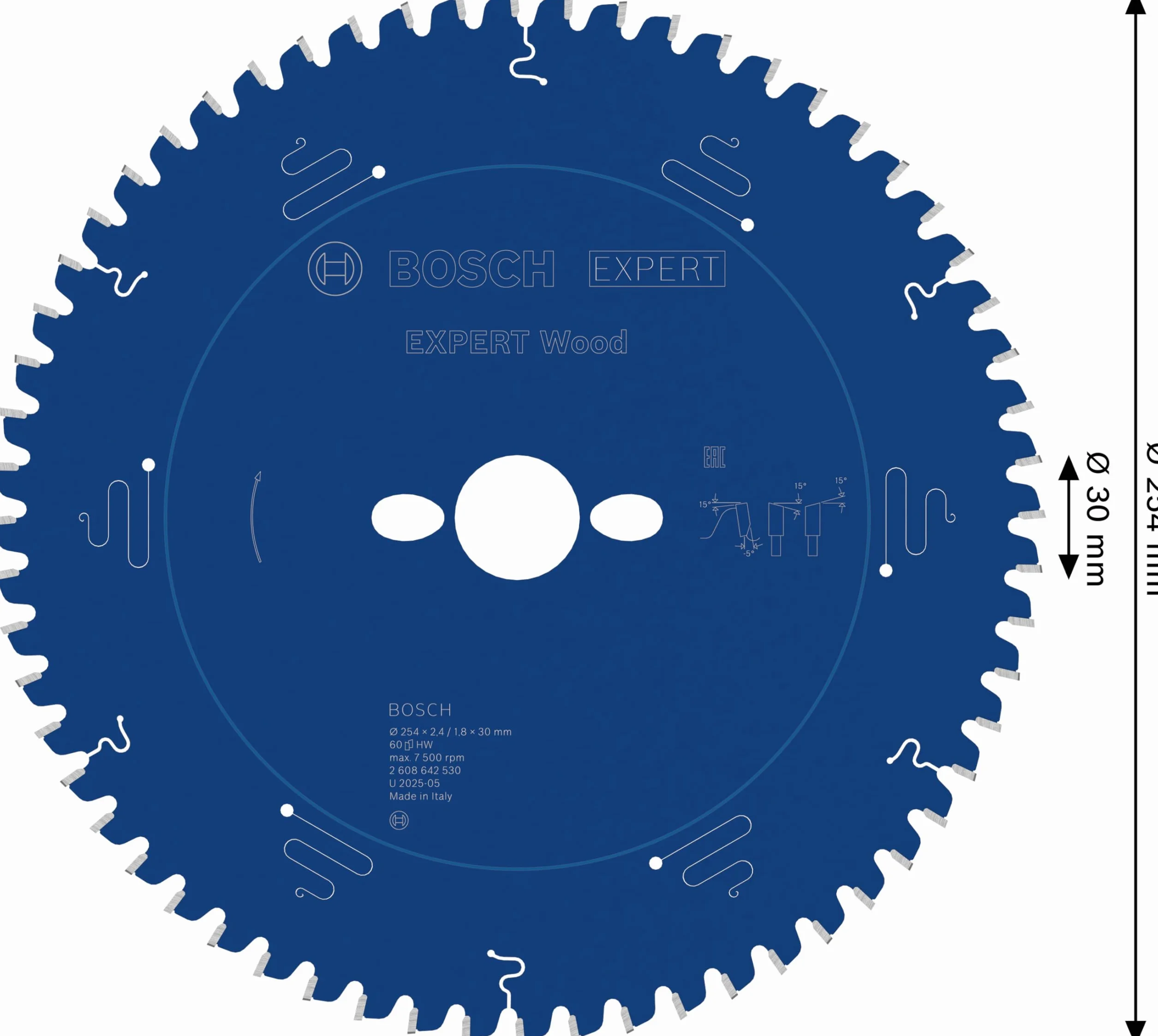 Bosch Accessories TARCZA PILARSKA EX WO B 254x30-60