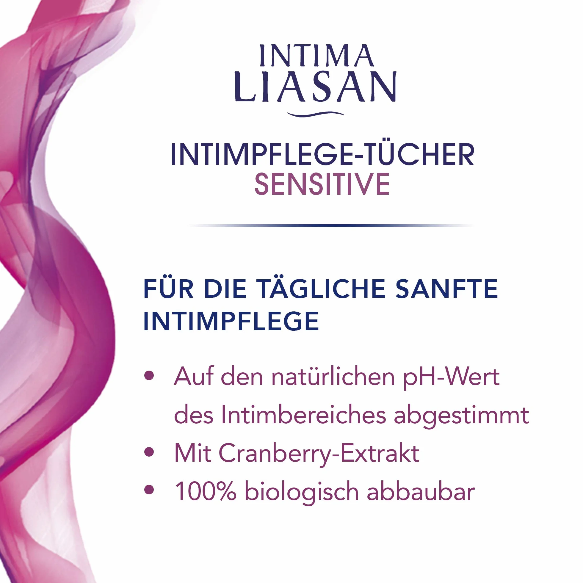 Sagrotan Intima Liasan chusteczki do higieny intymnej Sensitive bez mydła i alkoholu 30 sztuk