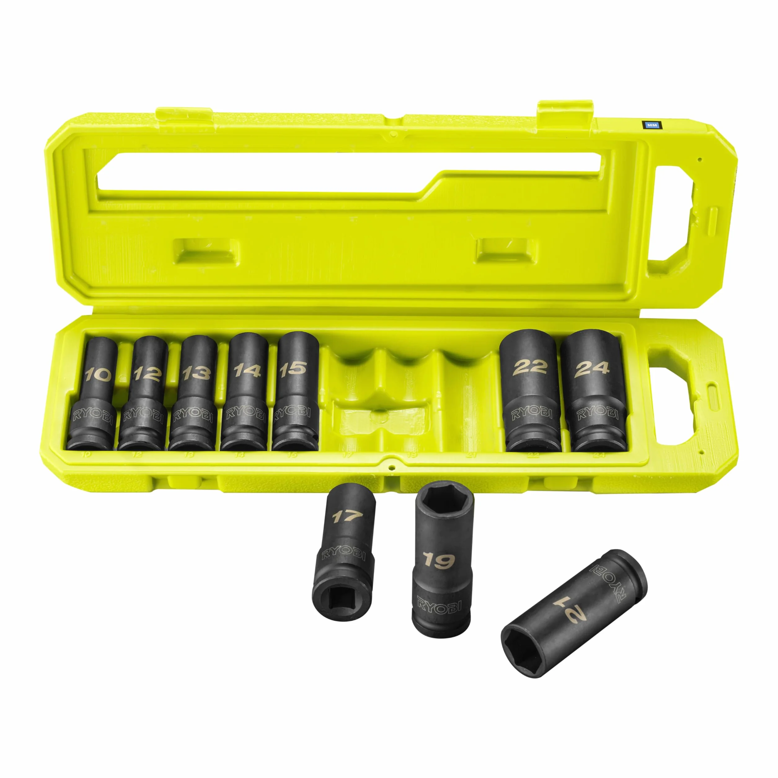 RYOBI Nasadki sześciokątne 1/2" 17 19 21 mm RHDIS10PC