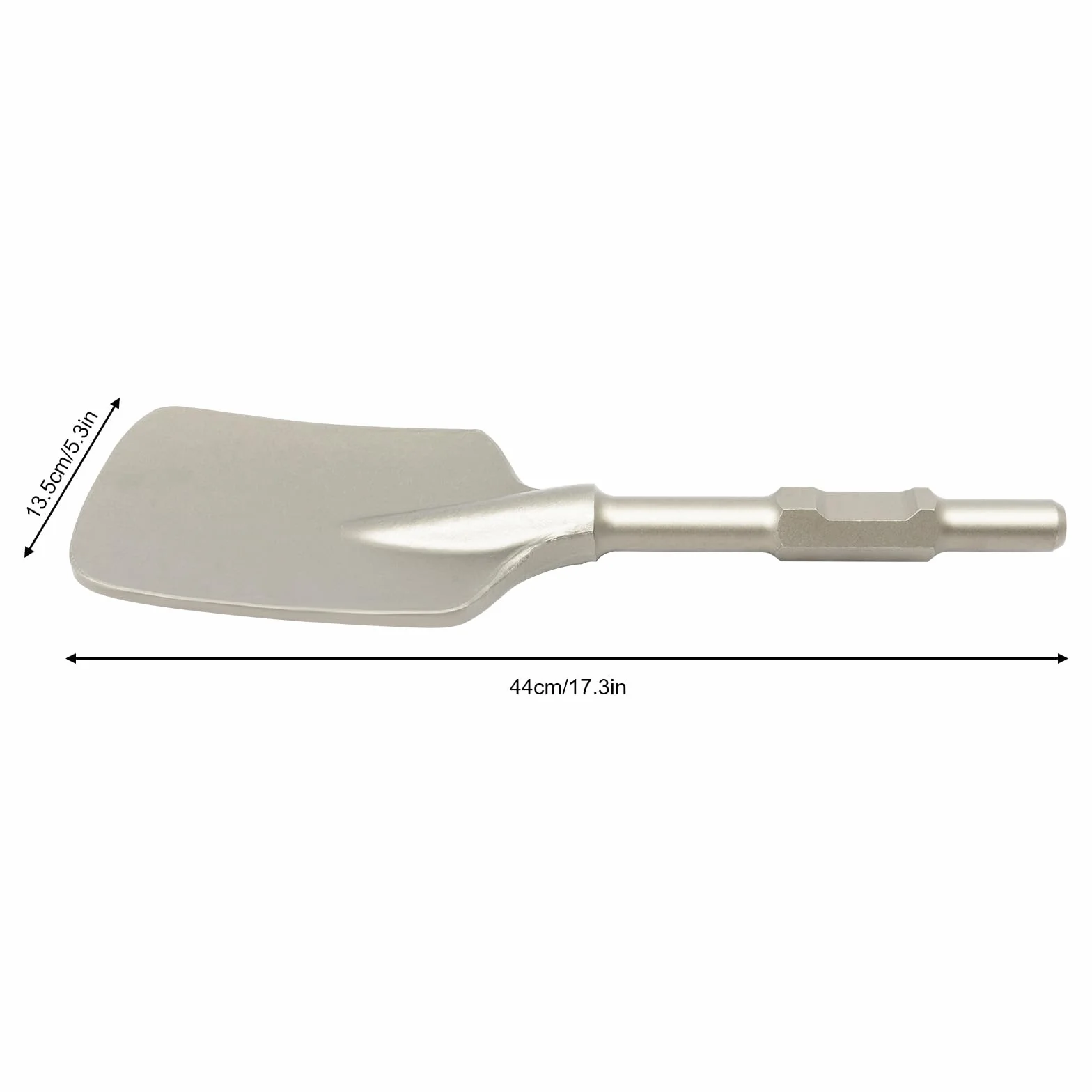 SDS dłuto płaskie o szerokości 44 cm, dłuto łopatkowe do młotowiertarki 65 A, 40 Cr ze stali chromowej, dłuto do betonu i muru, w zestawie pudełko do przechowywania prac budowlanych i rozbiórkowych
