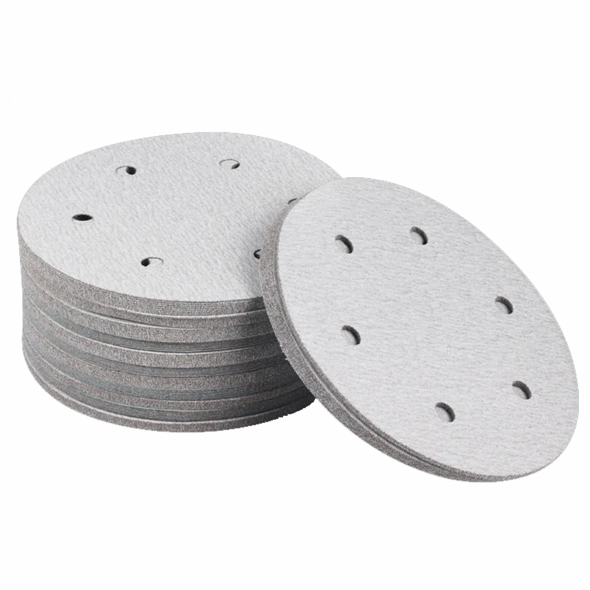 Tarcze szlifierskie 225 mm - 100 szt. papieru ściernego z rzepem do szlifierki do płyt gipsowo-kartonowych, 6 otworów, różne ziarnistość