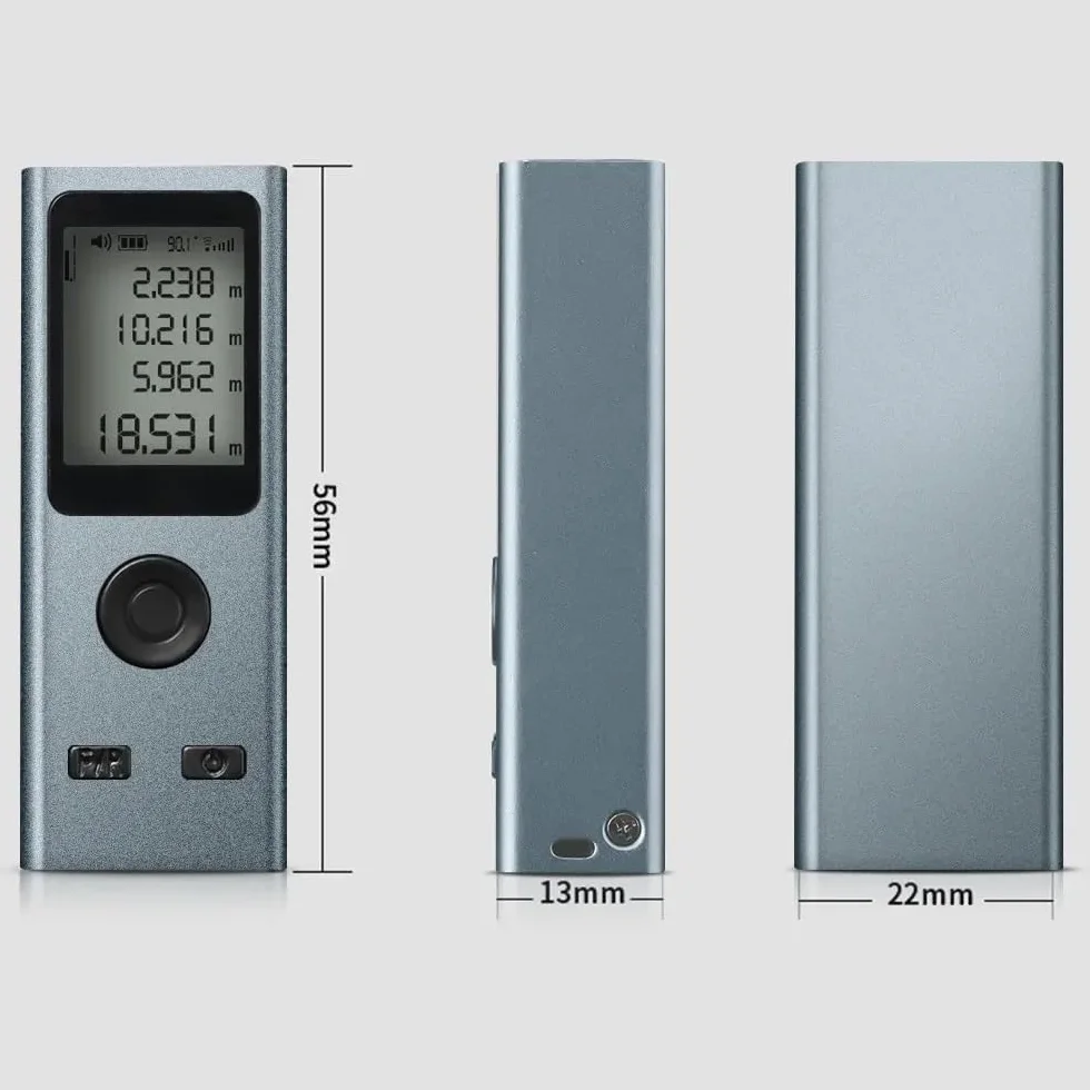 30M 50M Mini dalmierz laserowy cyfrowa miarka linijka laserowa USB Charge pomiar kadłuba ze stopu aluminium(30m)
