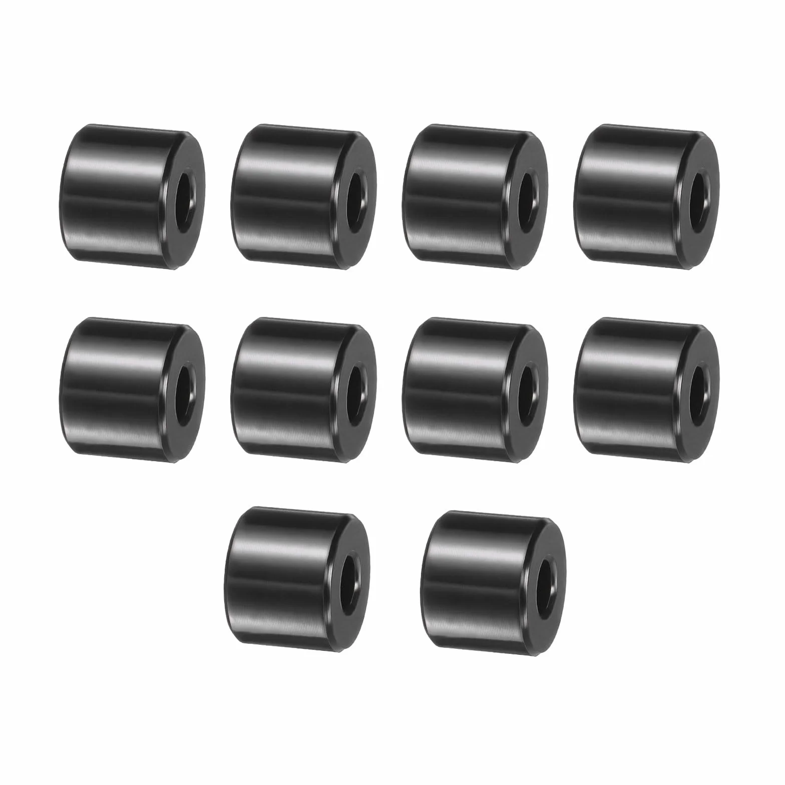QUARKZMAN 10 sztuk wsporników dystansowych ze stali nierdzewnej 1/4" otwór x średnica zewnętrzna 1/2" x długość tulejki śrubowej 1/2", gładka powierzchnia, okrągłe, metalowe wsporniki dystansowe do