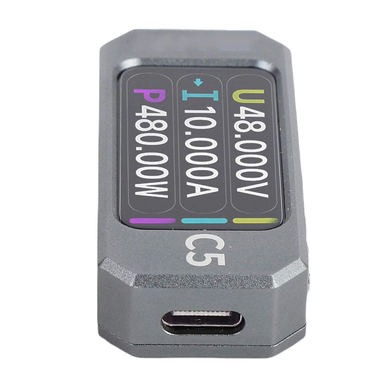 lyrlody Typ C Tester Napięcia Prąd Miernik MAF 240MHz Wysoka prędkość 32 -bitowa Woltokiernik CPU, Test Kabla Danych PD, 1,47 Cala Kolorowy Testowy Tester USB z
