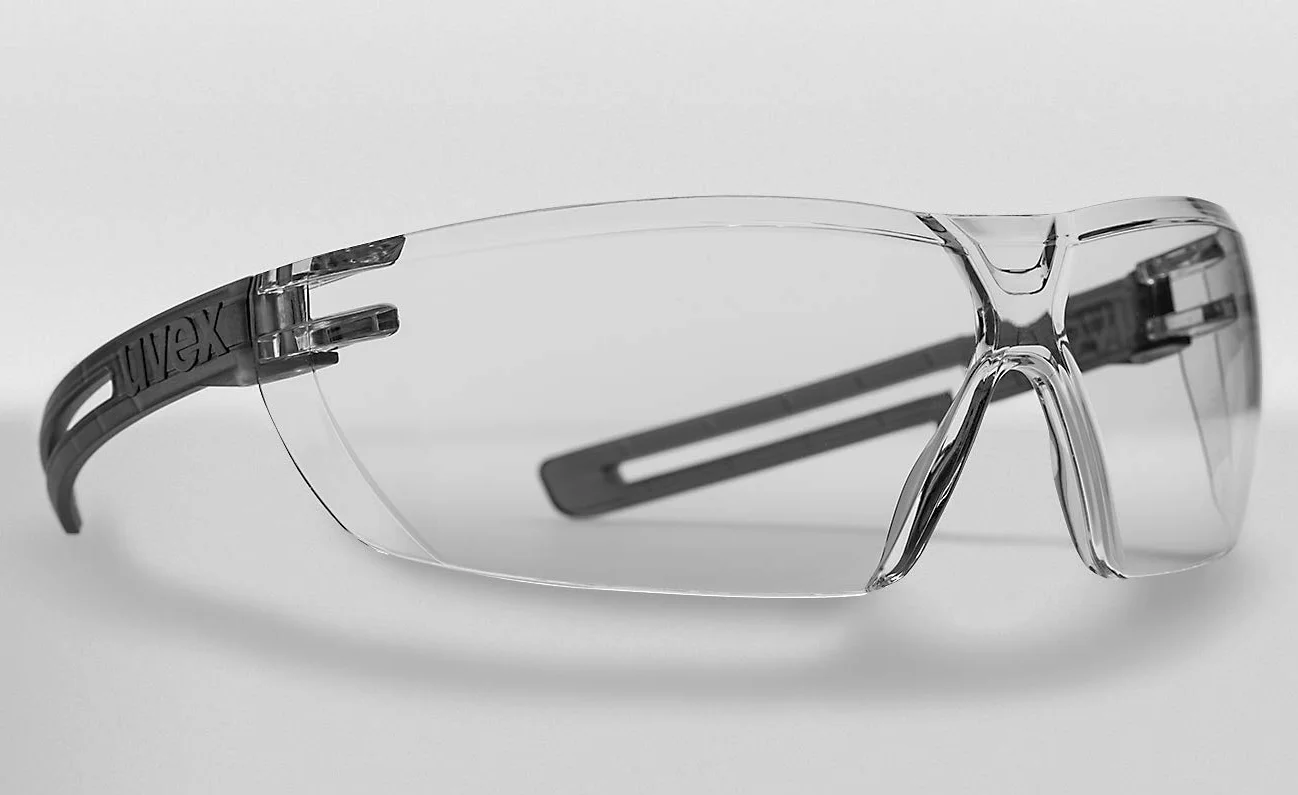 uvex x-fit okulary ochronne 9199 – odporne na zarysowania i zaparowanie, 100% ochrona UV 400 – okulary ochronne z powłoką – okulary robocze odporne na działanie środków chemicznych