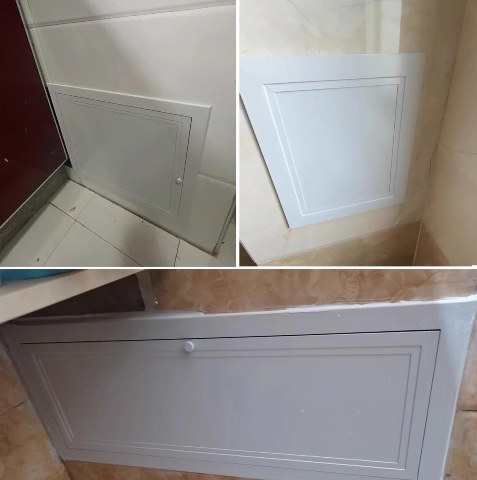 Panel dostępu, klapa dostępu do płyt kartonowo-gipsowych z uchwytem, panel kontroli serwisowej, drzwi na strych do łazienki, łatwa pokrywa płyty z otworami, drzwi skrzynkowe