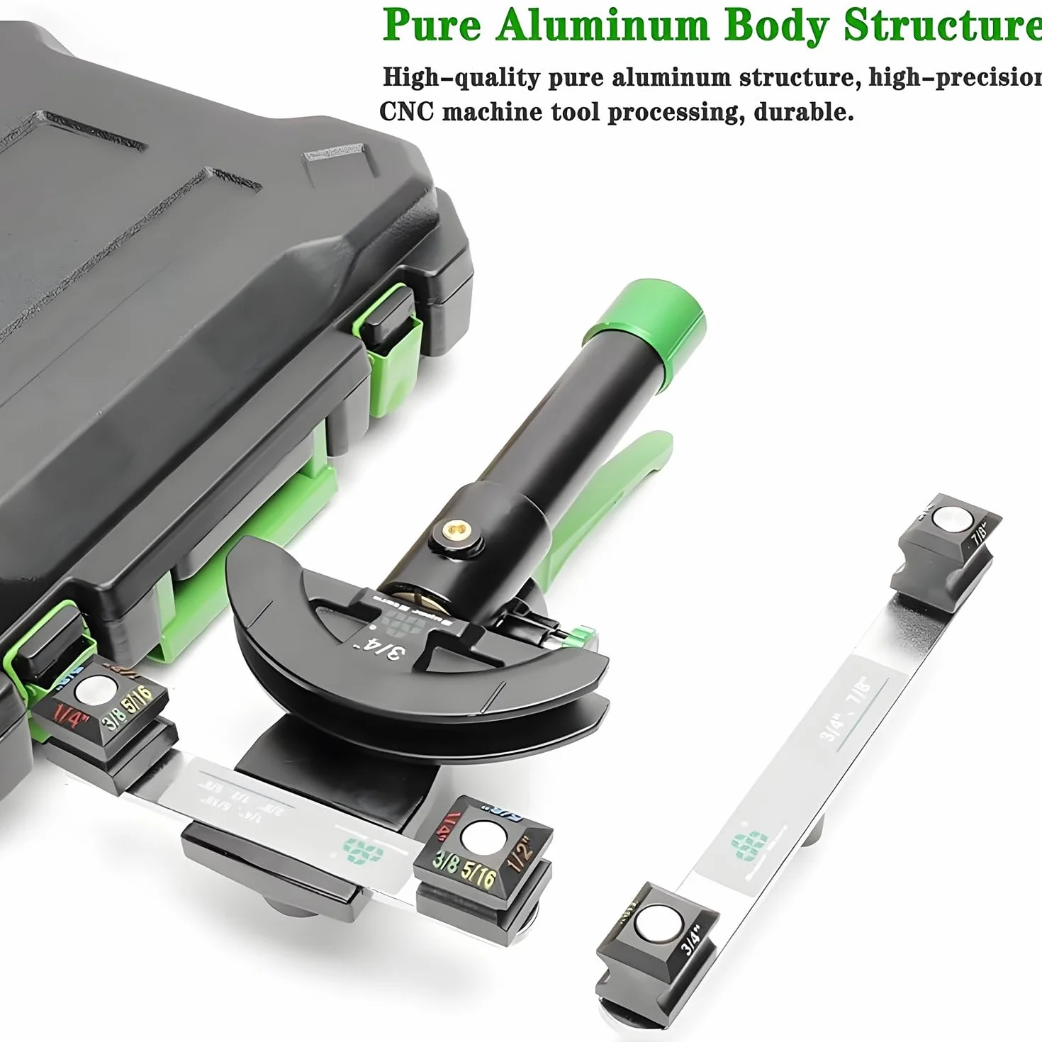 Zestaw Narzędzi Do Ręcznej Hydraulicznej Giętarki Do Rur Miedzianych Hvac Ratchet Z 7 Matrycami 1/4"-7/8" Giętarka Do Rur Miedzianych Giętarka Do Żeliwa Sferoidalnego