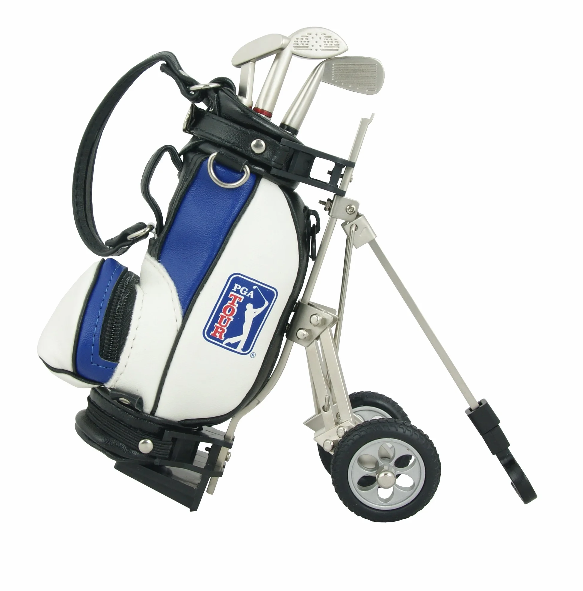 PGA TOUR Gadżet torba golfowa na biurko i długopis zestaw upominkowy, czarny