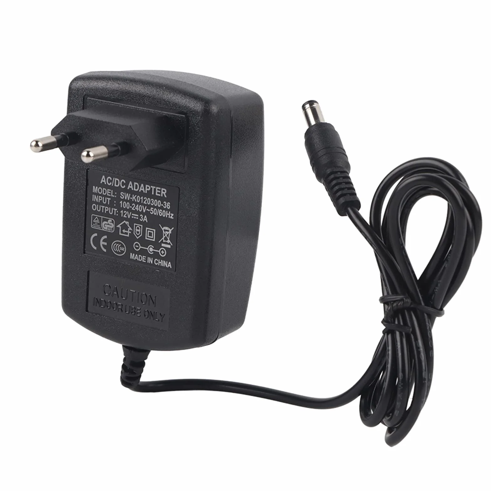 AC 100-240 V na DC 12 V 3A Adapter Konwertera Zasilania Transformator Niezawodny Uniwersalny Przewód Adaptera Zasilania do Taśmy LED Router Bezprzewodowy, Przełączniki Długość