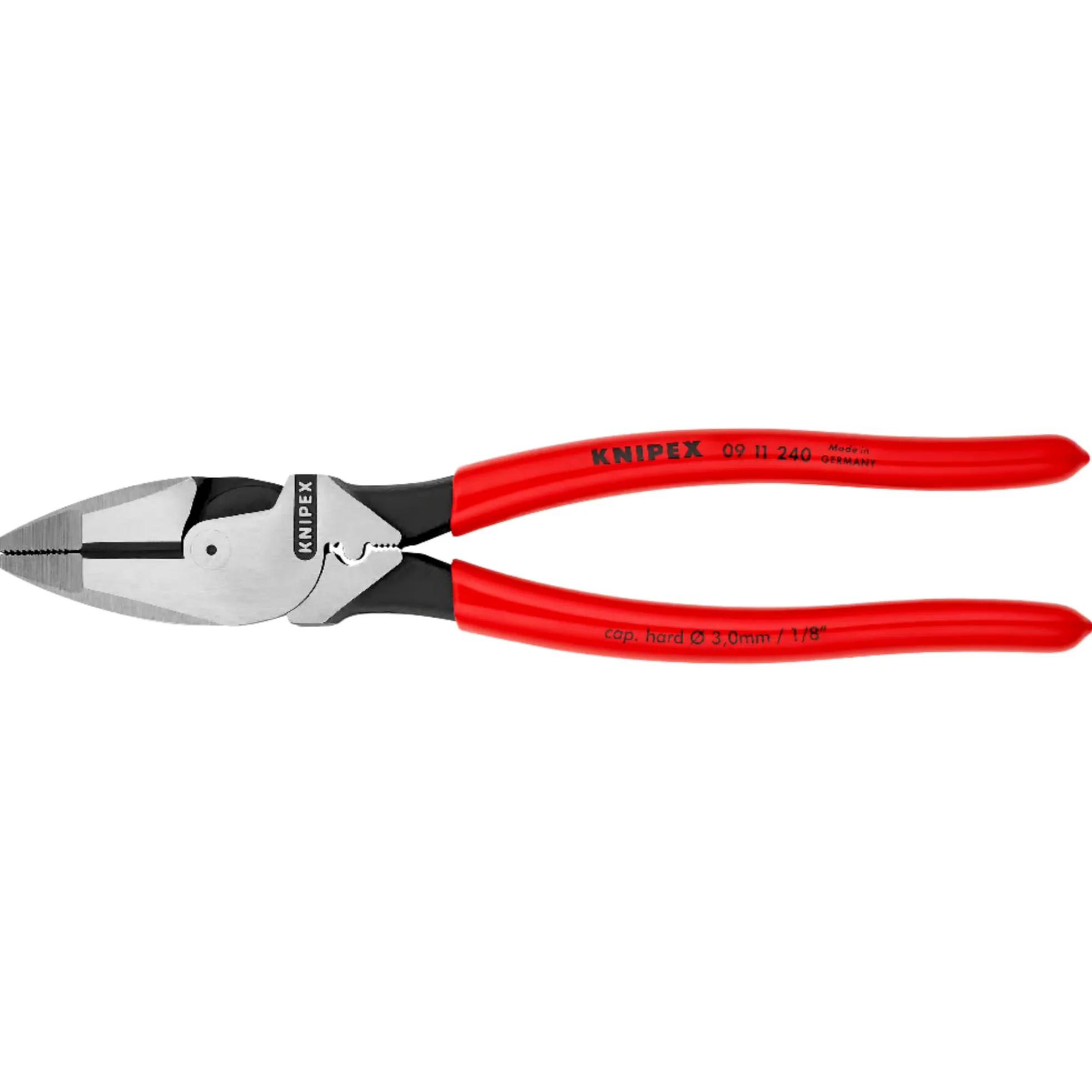 KNIPEX Szczypce uniwersalne o zwiększonym przełożeniu Lineman's" model amerykański w opakowaniu z zawieszką, 09 11 240 SB