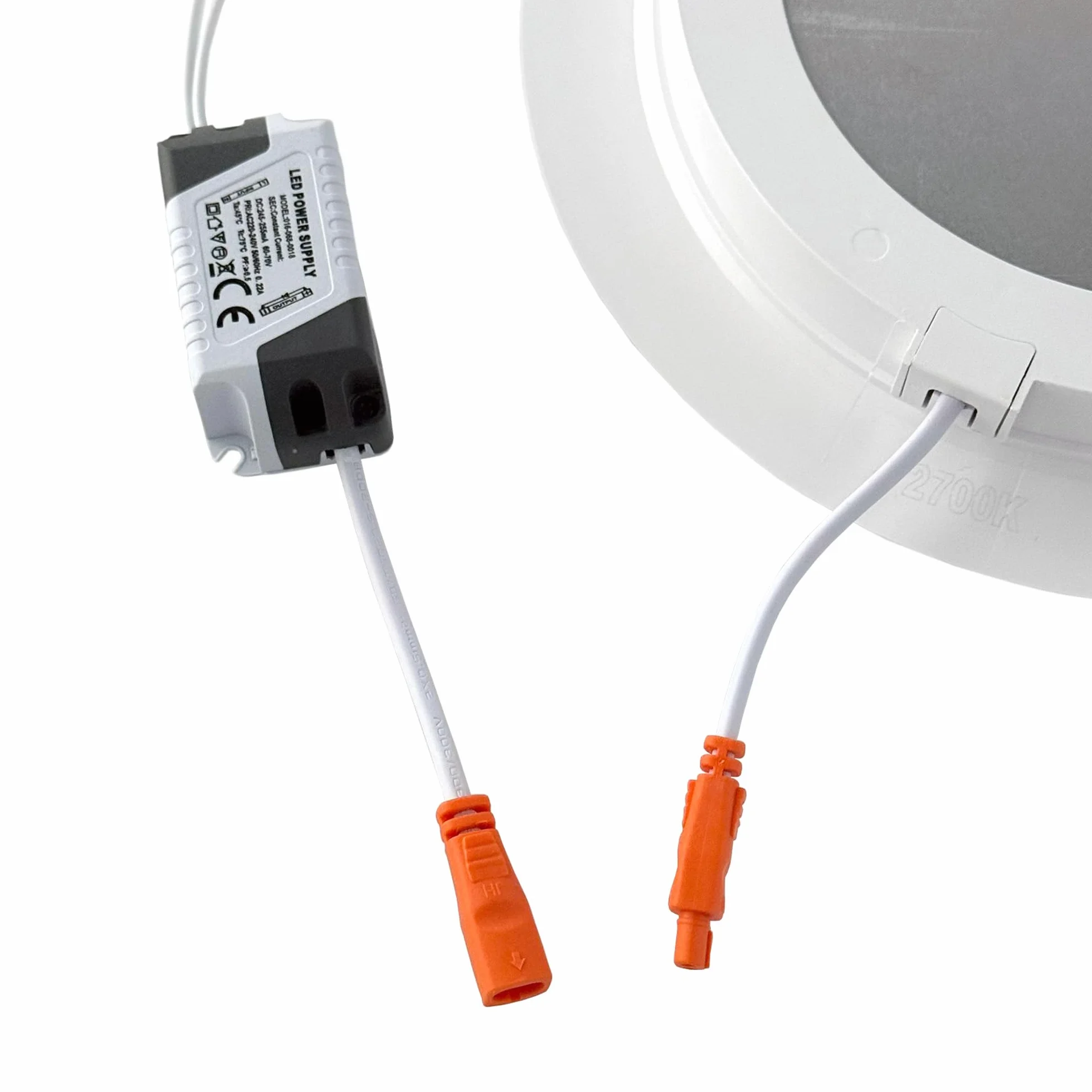 Zestaw 2x Panel LED Sufitowy 12W 4200K Neutralna Biel - Reflektor Wpuszczany Downlight 1200lm Ultracienki Biały 230V - Okrągła Oprawa Podtynkowa do Salonu, Kuchni, Biura - Horoz Electric
