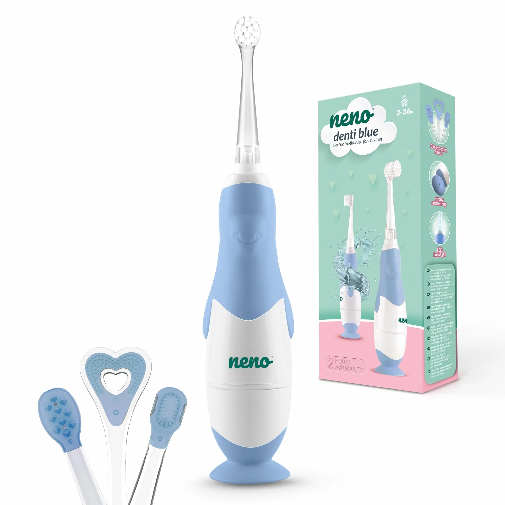 Neno Denti Blue elektroniczna szczoteczka do zębów dla dzieci