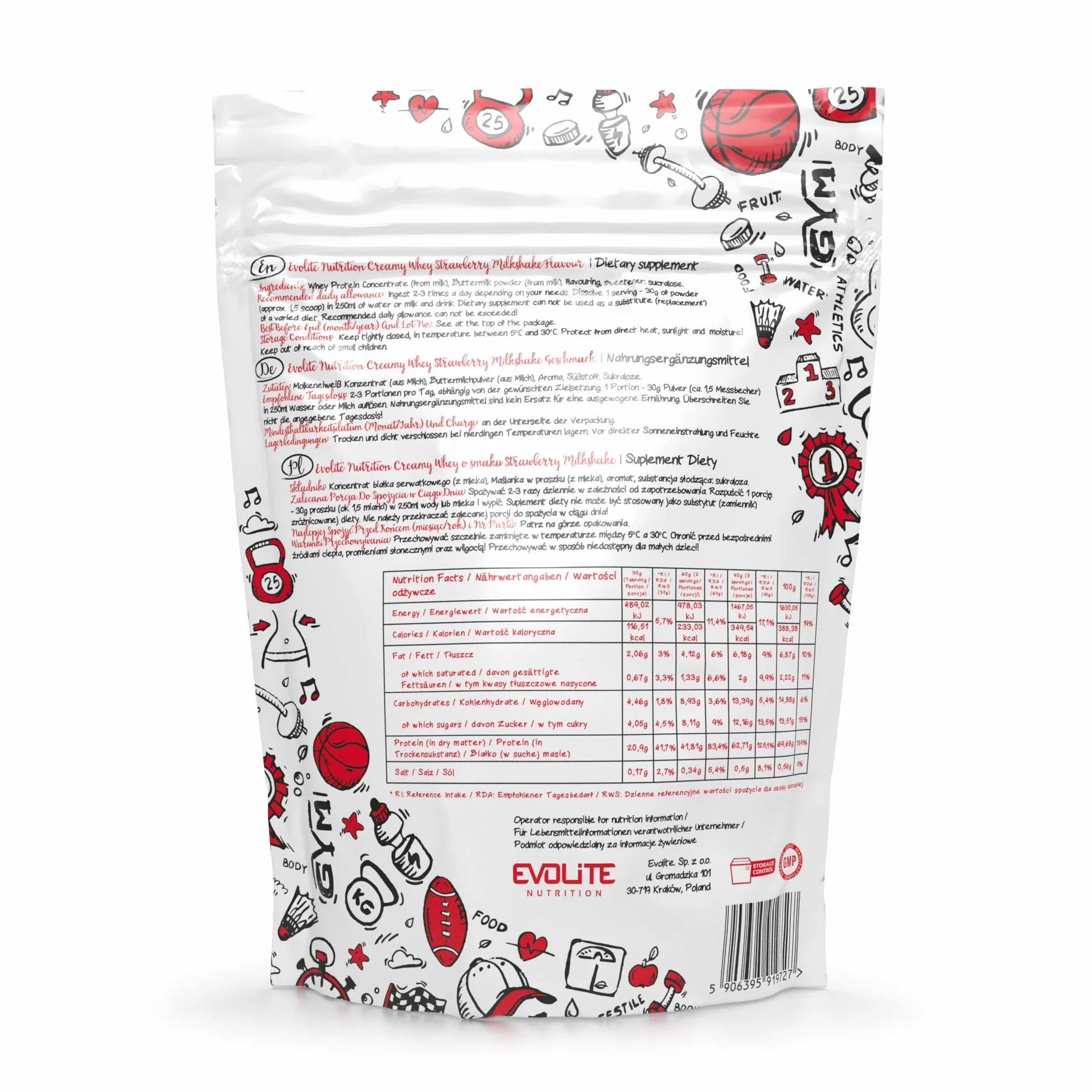 Evolite Nutrition Creamy Whey Conditioner z maślanką 700 g Proszek białkowy BCAA