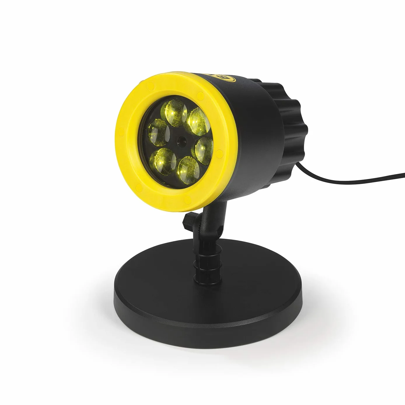 Borussia Dortmund Projektor logo, artykuł dla fanów | reflektor LED z motywem BVB | oświetlenie do Borussia Dortmund Supporter (żółty/czarny)