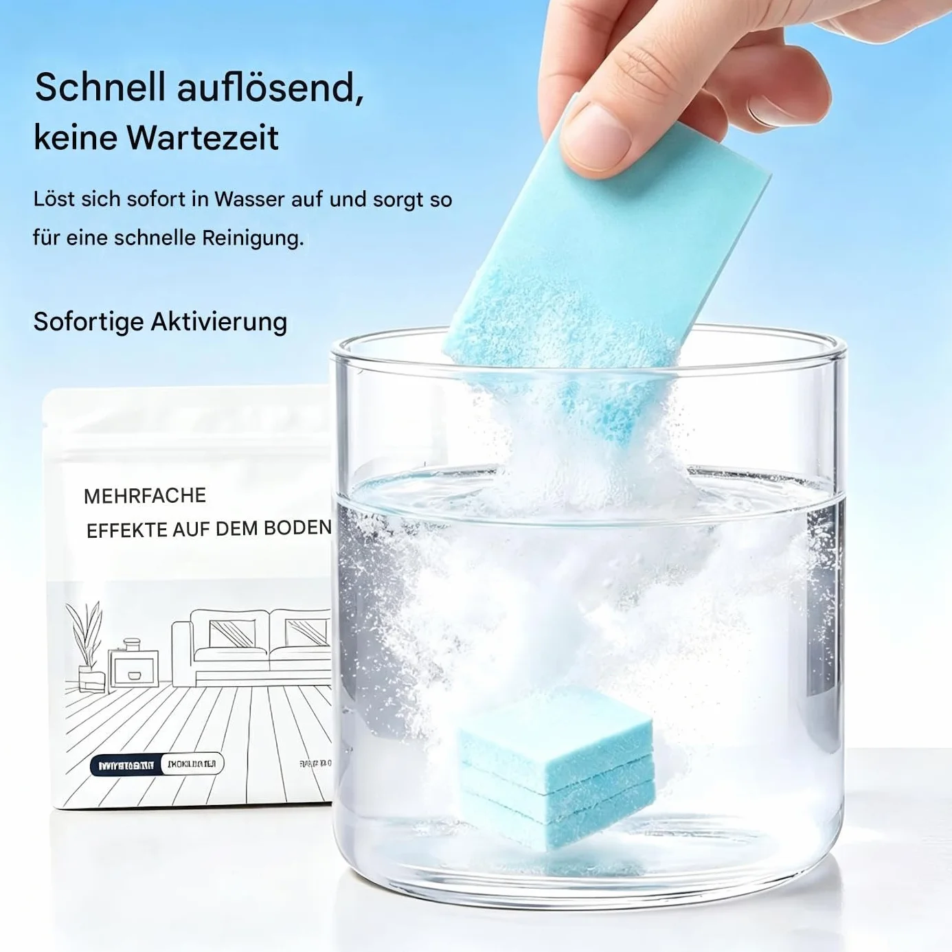 Tabletki do czyszczenia podłóg z wieloma powierzchniami, 2 pudełkami Multi-Surface Floor Cleaning Tablet, Clean-ing Solution Tablet, Multiple Effect the Floors Cleaner, koncentrated Cleaner for