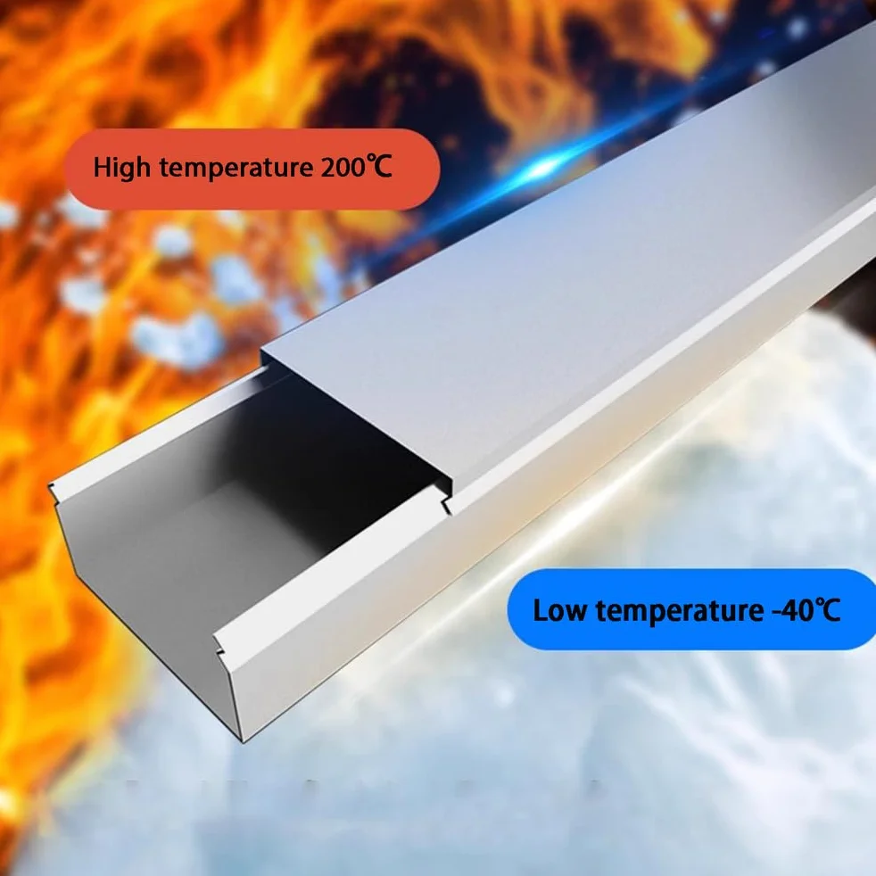 Korytarz kablowy, kanał ze stopu aluminium do domu i biura, dekoracyjna osłona, 40 x 20 x 1,0 mm