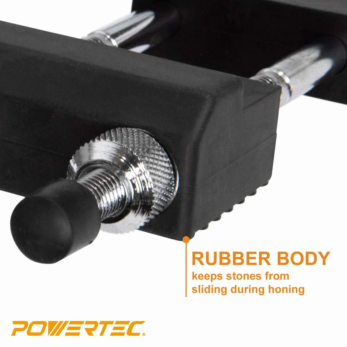 POWERTEC regulowany uchwyt do ostrzenia noży 5-23 cm antypoślizgowa gumowa podstawa