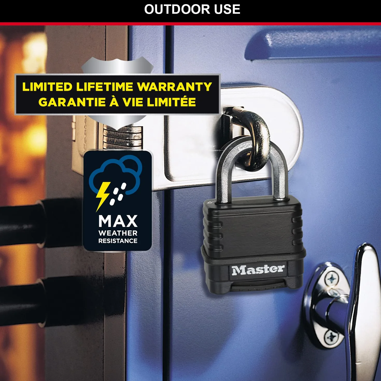 Master Lock Excell zamek szyfrowy 50 mm czarny M178EURD