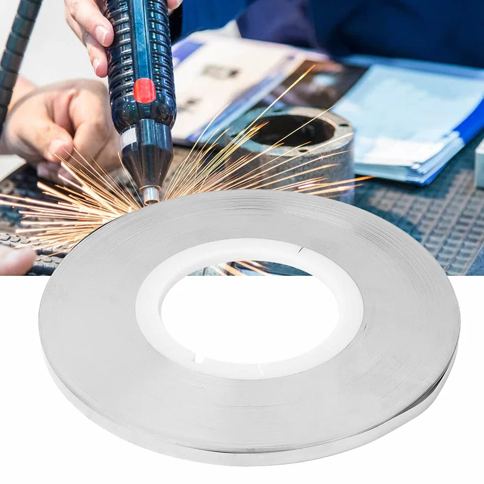 Pasek z czystego niklu - 0,12 mm, lutowana 1 kg, niklowana taśma do lutowania baterii Li-Po, akumulator NiMh NiCd, akumulator i zgrzewanie punktowe (0,12 x 7 mm)