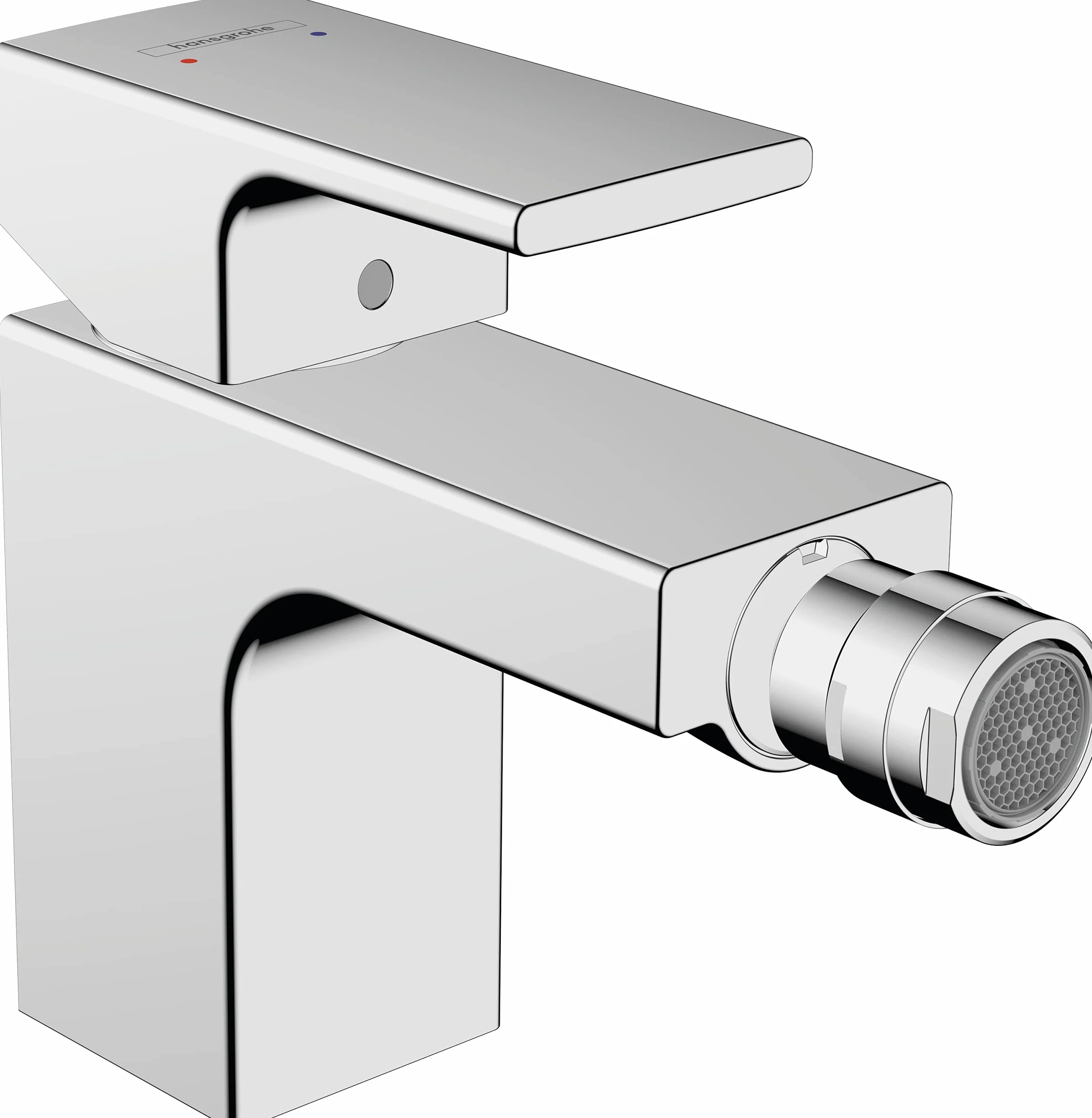Hansgrohe Vernis Shape Jednouchwytowa bateria bidetowa z kompletem odpływowym, chrom, 71211000