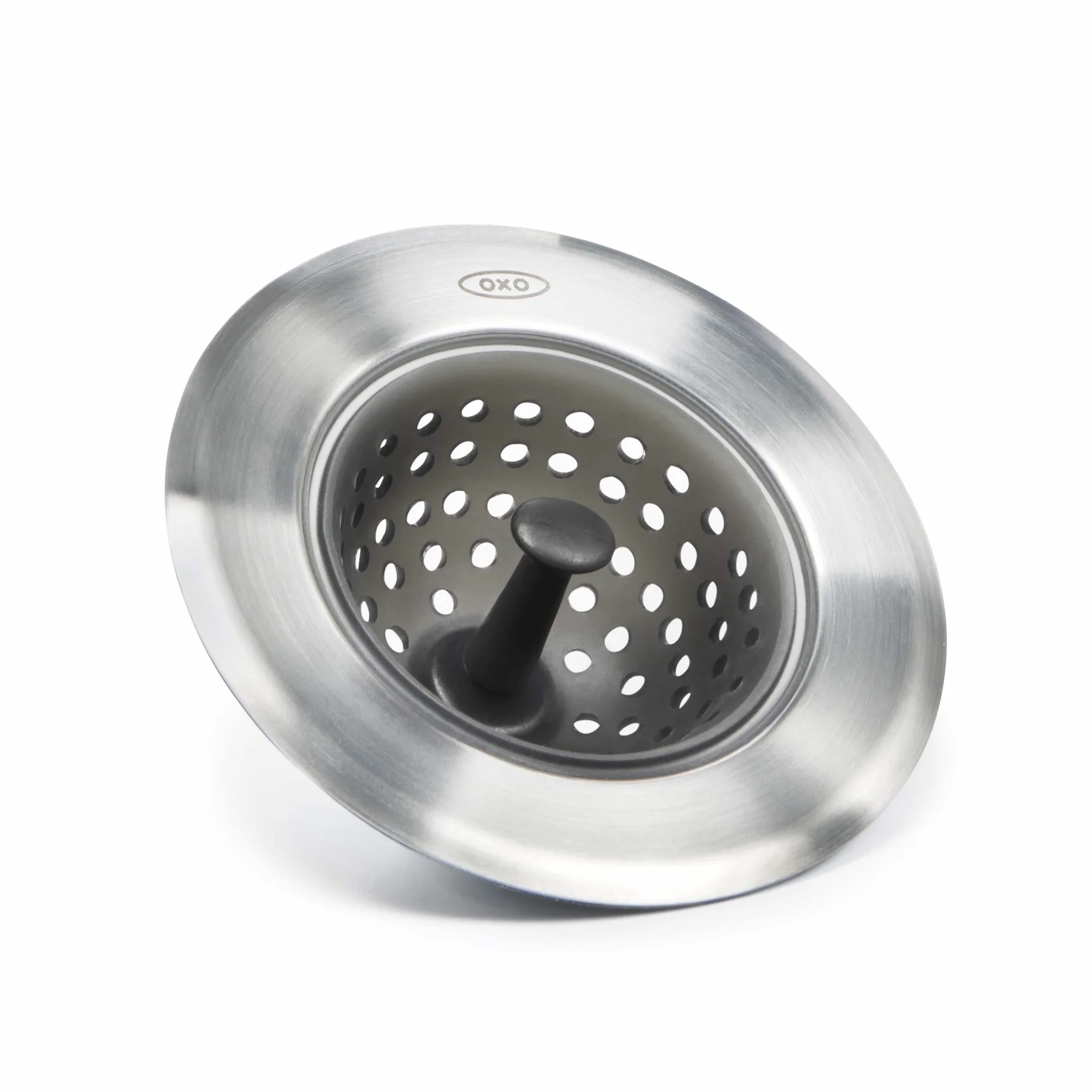 OXO Good Grips silikonowe sitko do zlewu, szare