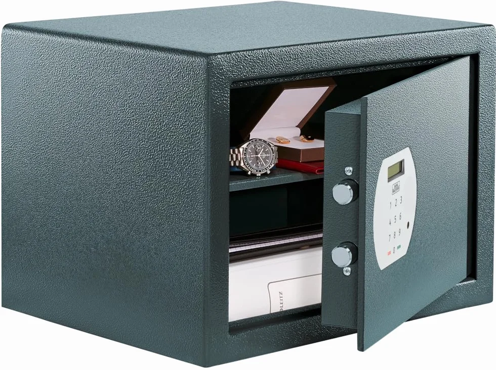 BURG-WÄCHTER Sejf meblowy z elektronicznym zamkiem szyfrowym, wraz z półką do mocowania na ścianie i podłodze, 40,3 l, 19,2 kg, Pure-Safe PS 130 E, antracyt