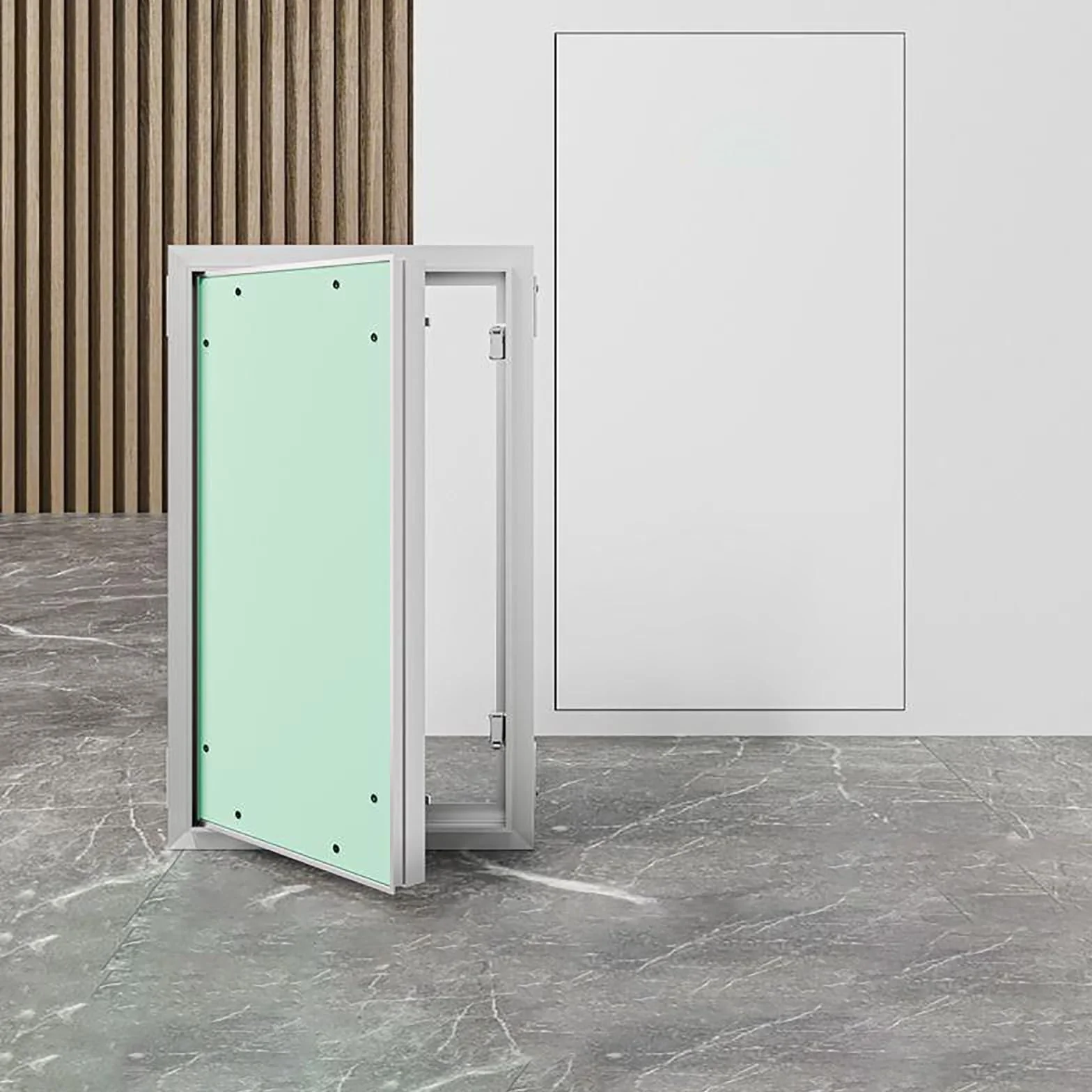 Panele dostępu, magnetyczny panel dostępu do płyt kartonowo-gipsowych, drzwi wejściowe montowane na ścianie / suficie / podłodze z aluminiową ramą i płytą gipsowo-kartonową, wpuszczane drzwi