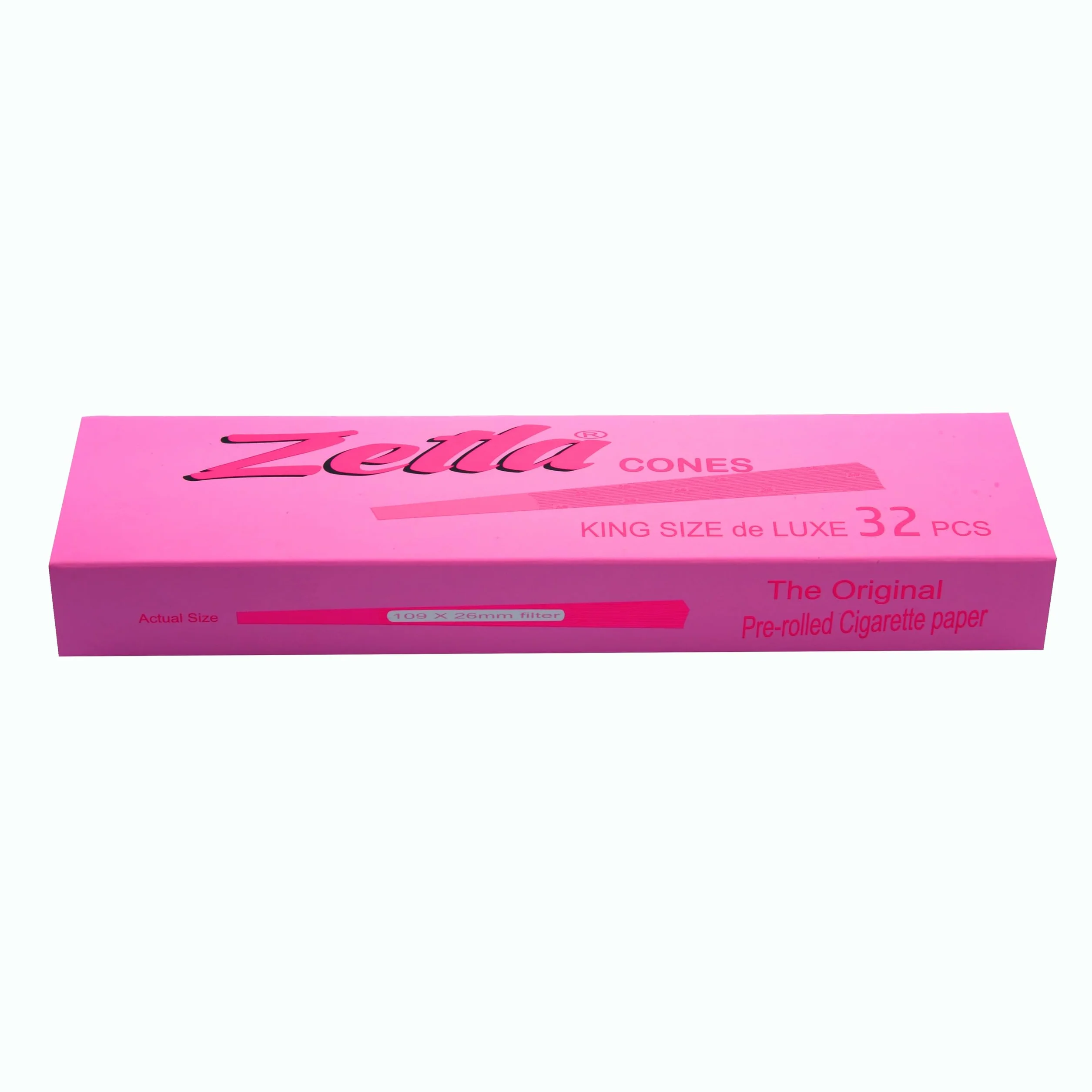 Zetla 32 Cones Pink King Size wstępnie skręcone stożkowe tuby z filtrem 109 x 26 mm Joint Cones papierowe