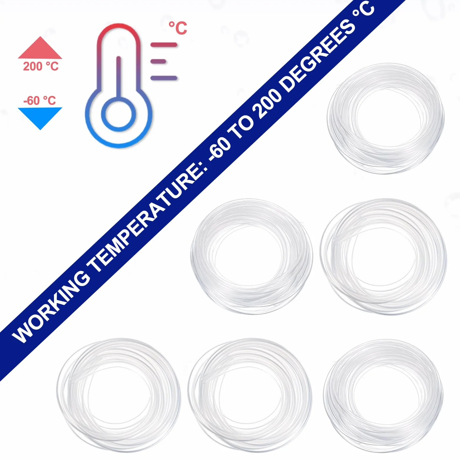 QUARKZMAN Wąż silikonowy, 1 mm ID x 1,6 mm OD 40 m, elastyczny, czysty wąż silikonowy, wąż wysokotemperaturowy do warzenia w domu, aquaponiki, węża powietrznego, nawadniania
