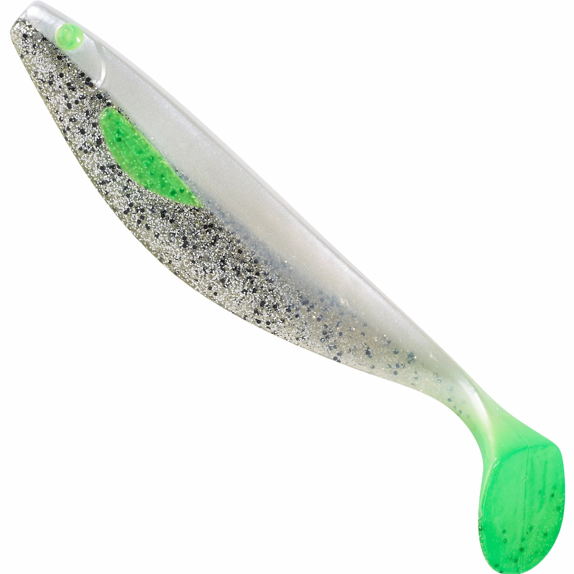 Balzer Shirasu Booster Shad – gumowa ryba do łowienia spinningu na szczupaka, sandacza i okoni, gumowa przynęta, przynęta na szczupaki, długość: 6 cm, kolor: Salt'n Pepper
