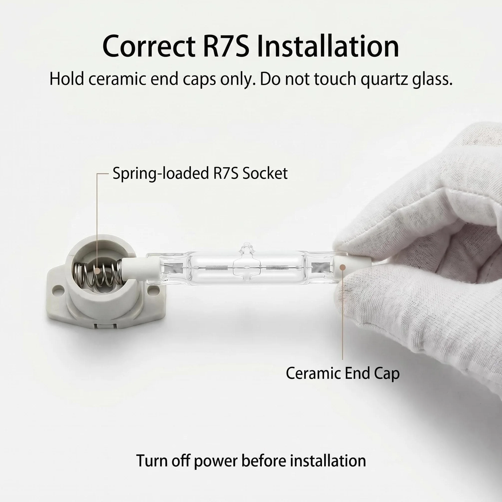 R7s lampa halogenowa 189 mm ściemnialna 1500 W typ J Lampa halogenowa 8 szt | Ciepła biel 2800K, 220-240V, specjalna podwójna żarówka do projektora budowlanego, piekarnika, sceny i studia, wysoki CRI