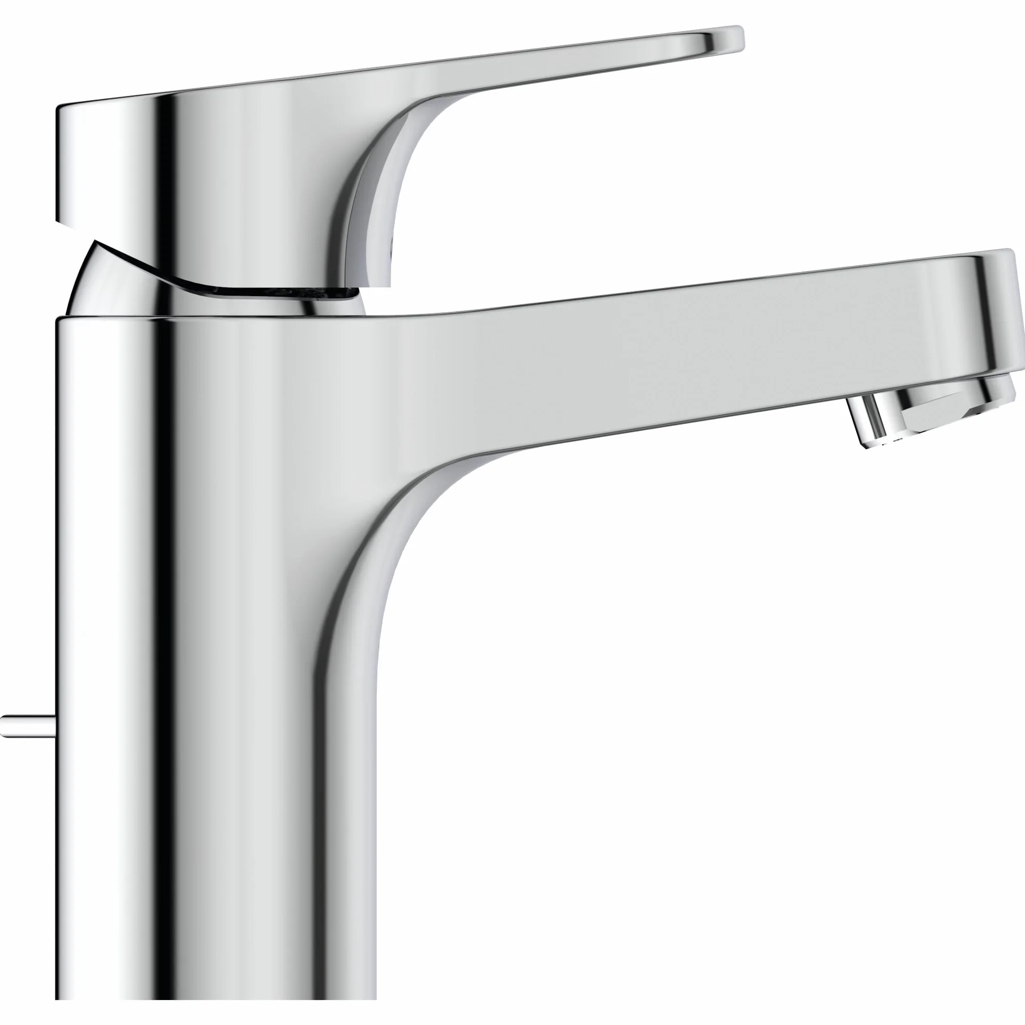 Ideal Standard - Cerabase, Mikser umywalkowy, Z technologią BlueStart®, Z prętem sterującym i wyładowczym 1-1/4", Chromowany