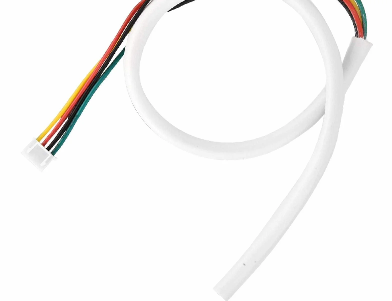 4 rdzeniowy 30 m 0 4 core communication cable 5 mm² okrągły biały elastyczny kabel miedziany , drut miedziany z białym izolacją PCW , do systemu wideo drzwi Przewody elektryczne