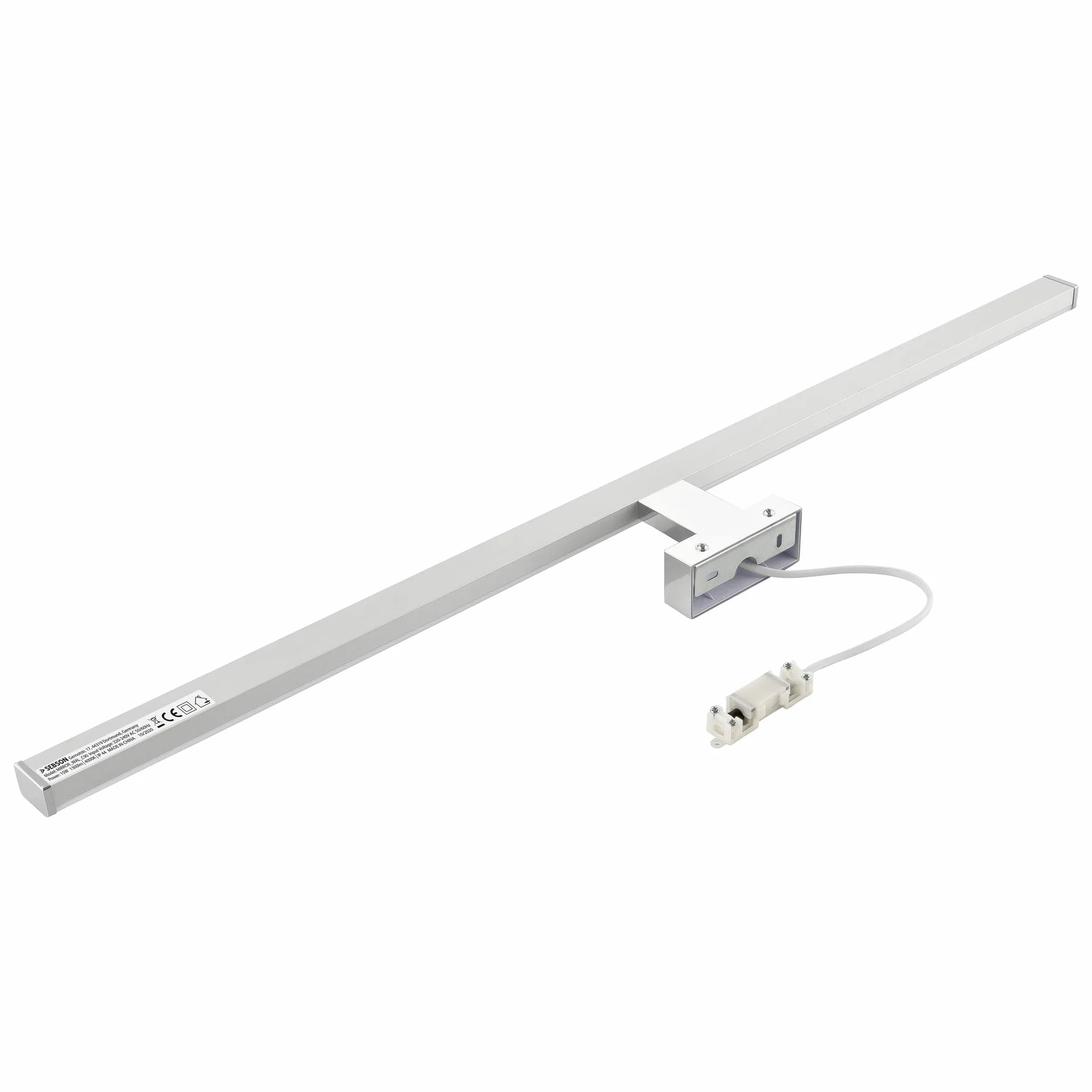 SEBSON Lampa LED do lustra 90 cm, montaż ścienny, lampa łazienkowa IP44, neutralna biel 4000 K, 900 x 109 x 40 mm, 15 W 1300 lm jasna, lampa ścienna LED