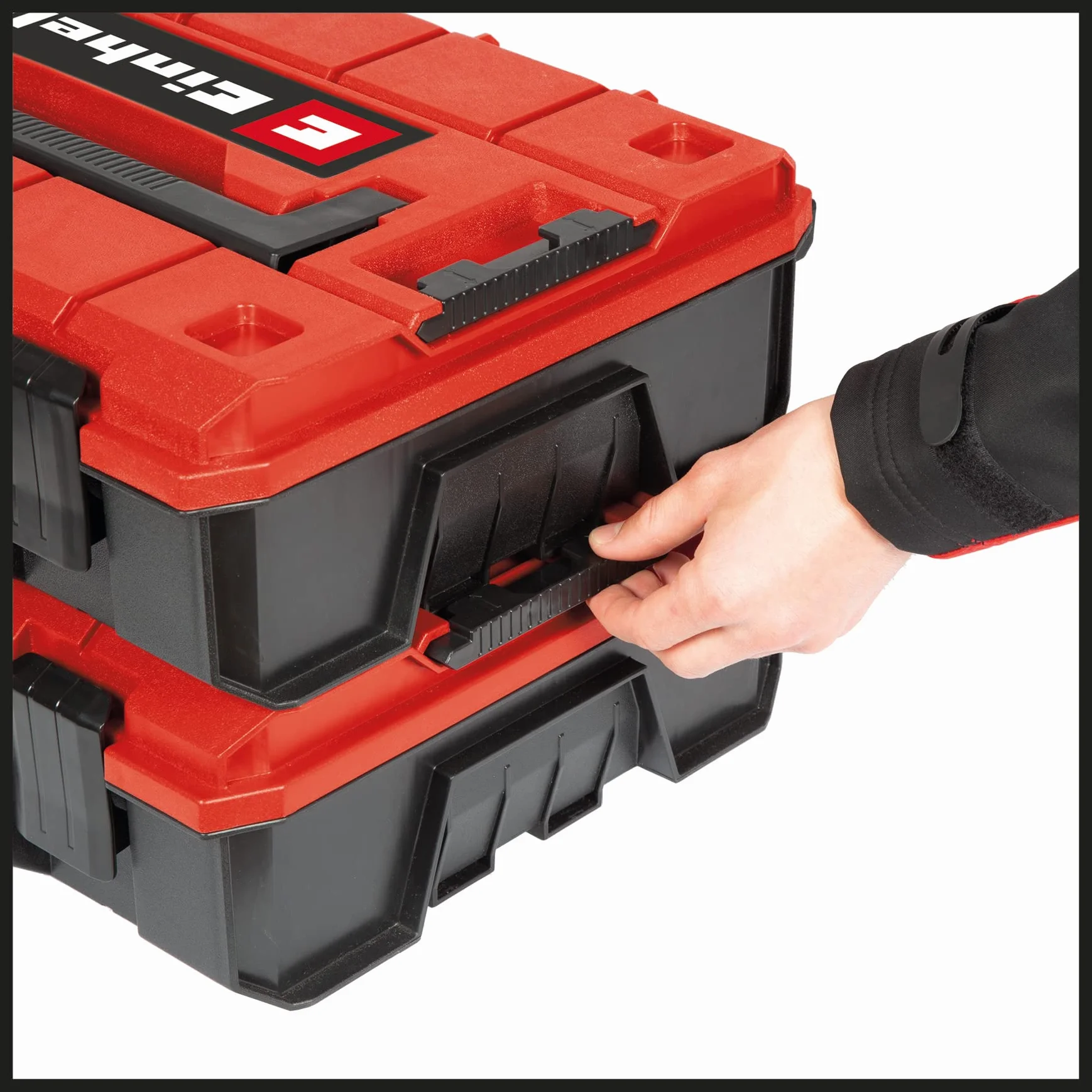 Einhell E-Case Skrzynka Narzędziowa 44x33x13 cm Czarny Czerwony