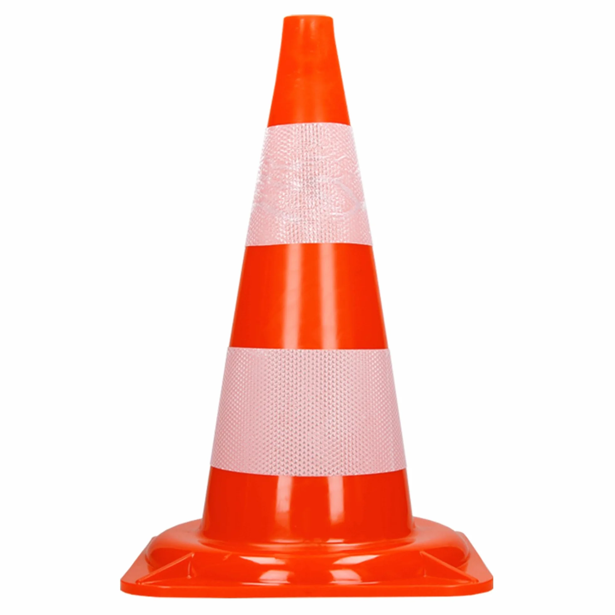 ECD Germany 10 sztuk Pachołek drogowy 50 cm - pomarańczowo-biały - Pachołki odblaskowe - Pachołek drogowy ostrzegawczy Pachołek drogowy Pachołek drogowy Pachołek znakujący Pachołek bezpieczeństwa